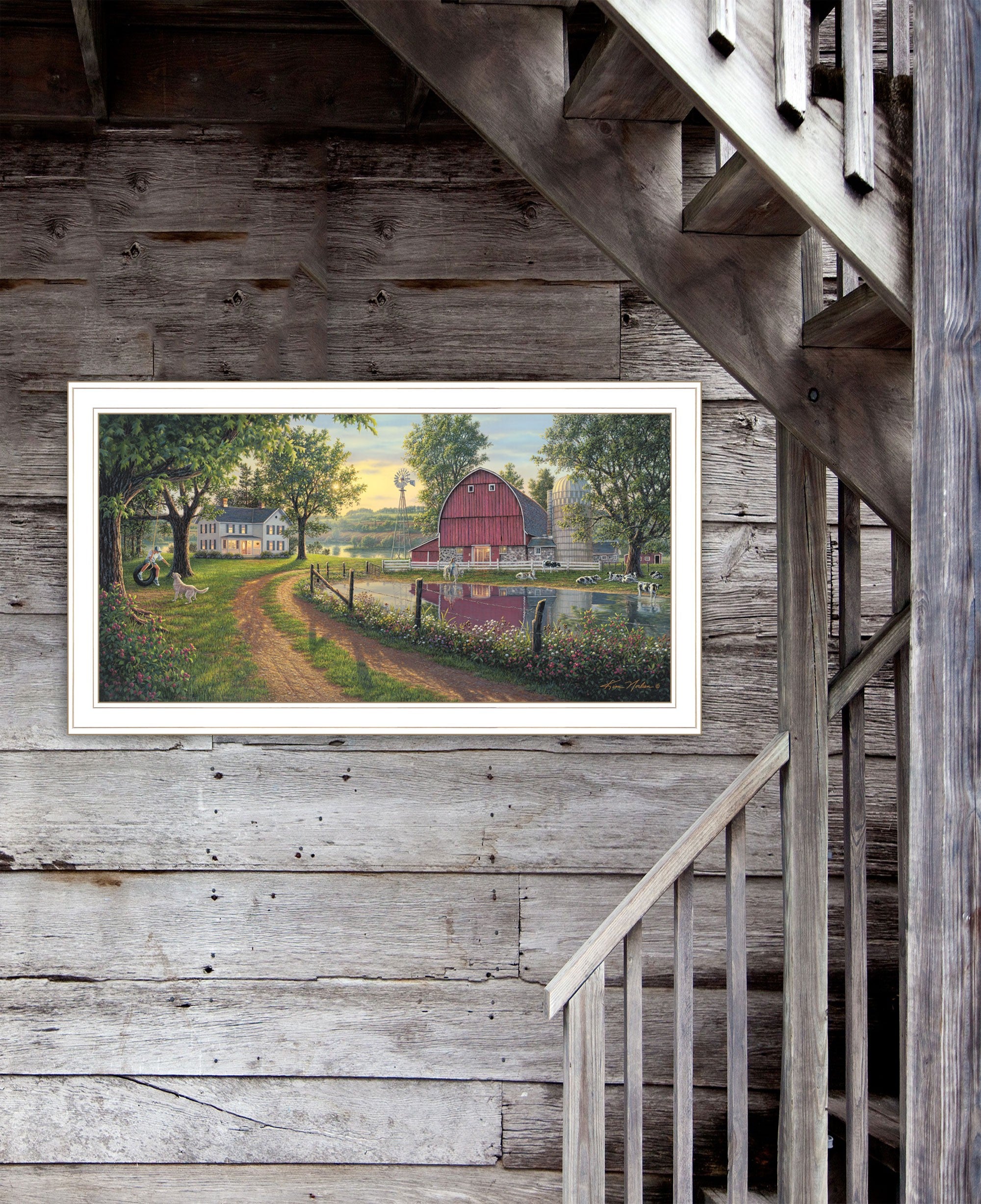 The Road Home 10 White Framed Print Wall Art