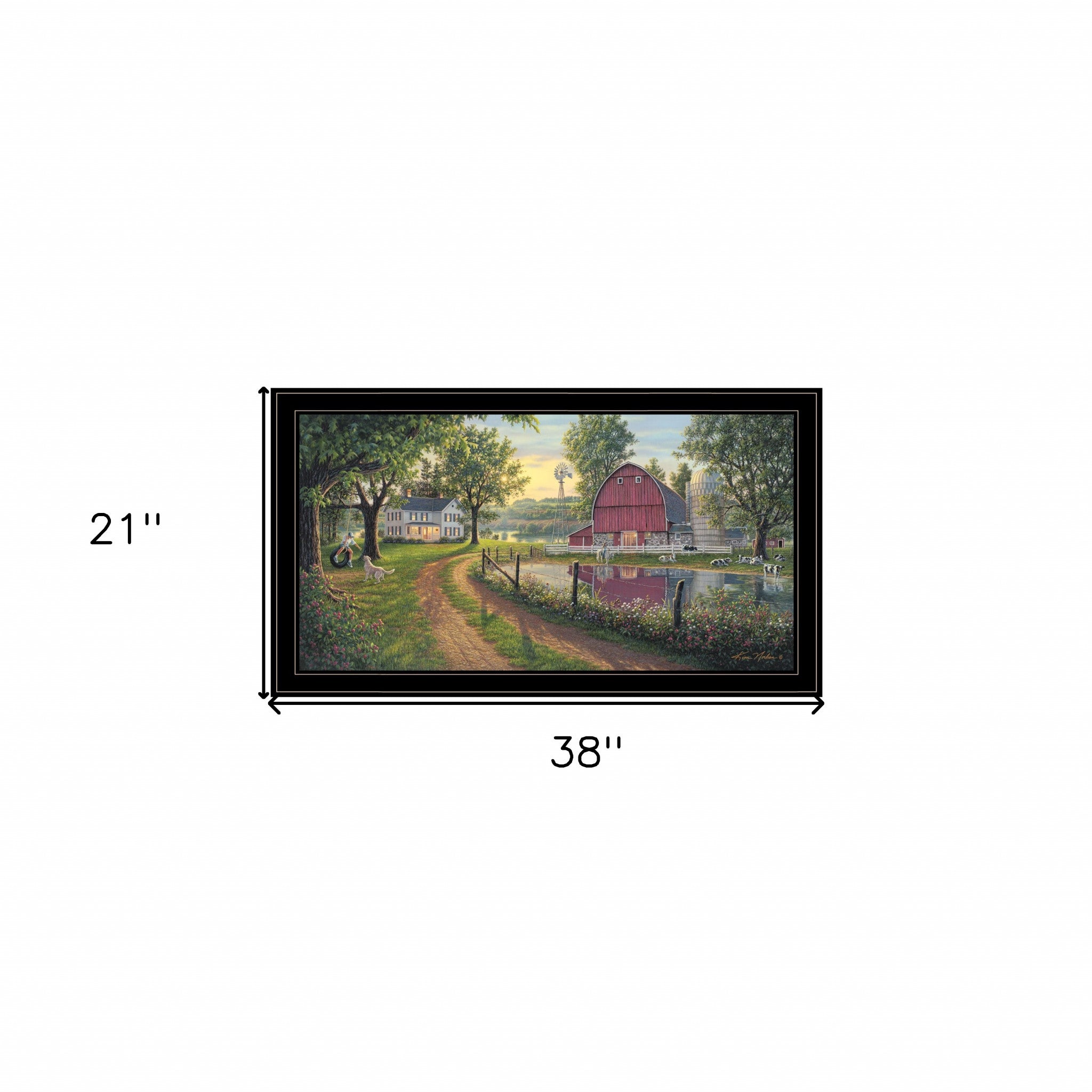 The Road Home 12 Black Framed Print Wall Art