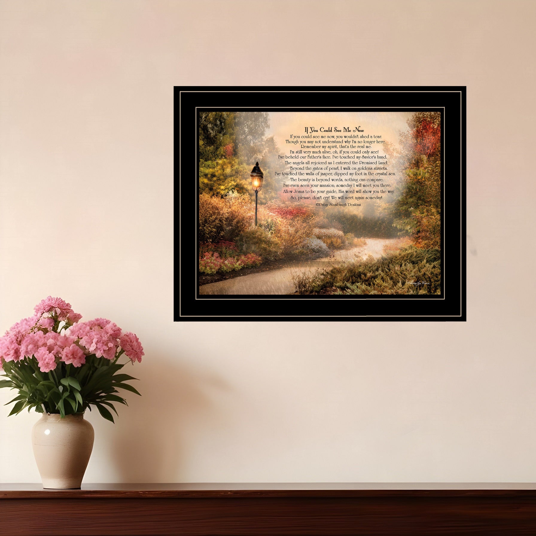 If You Could See Me Now 5 Black Framed Print Wall Art