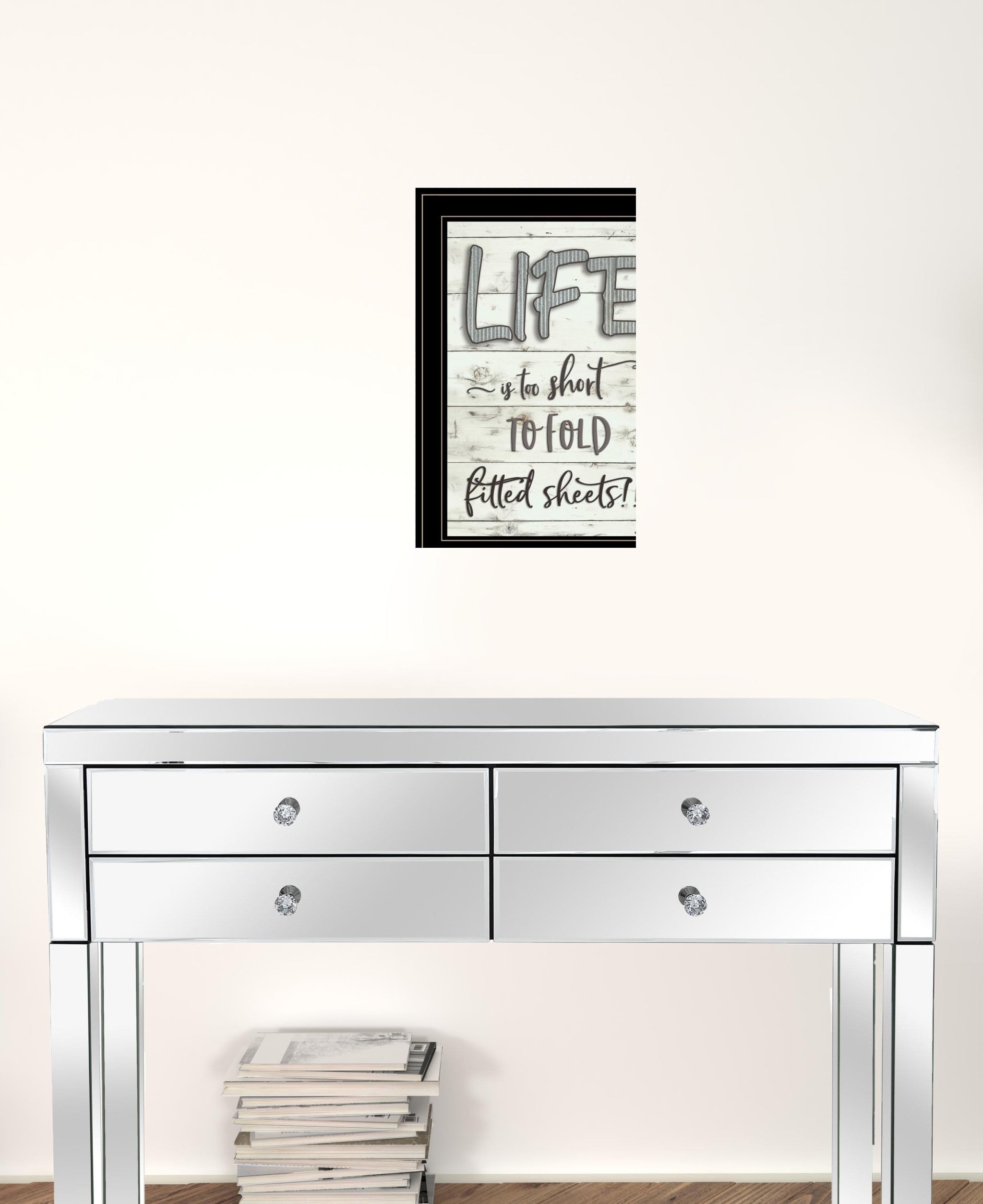 Life Is Too Short 2 Black Framed Print Wall Art