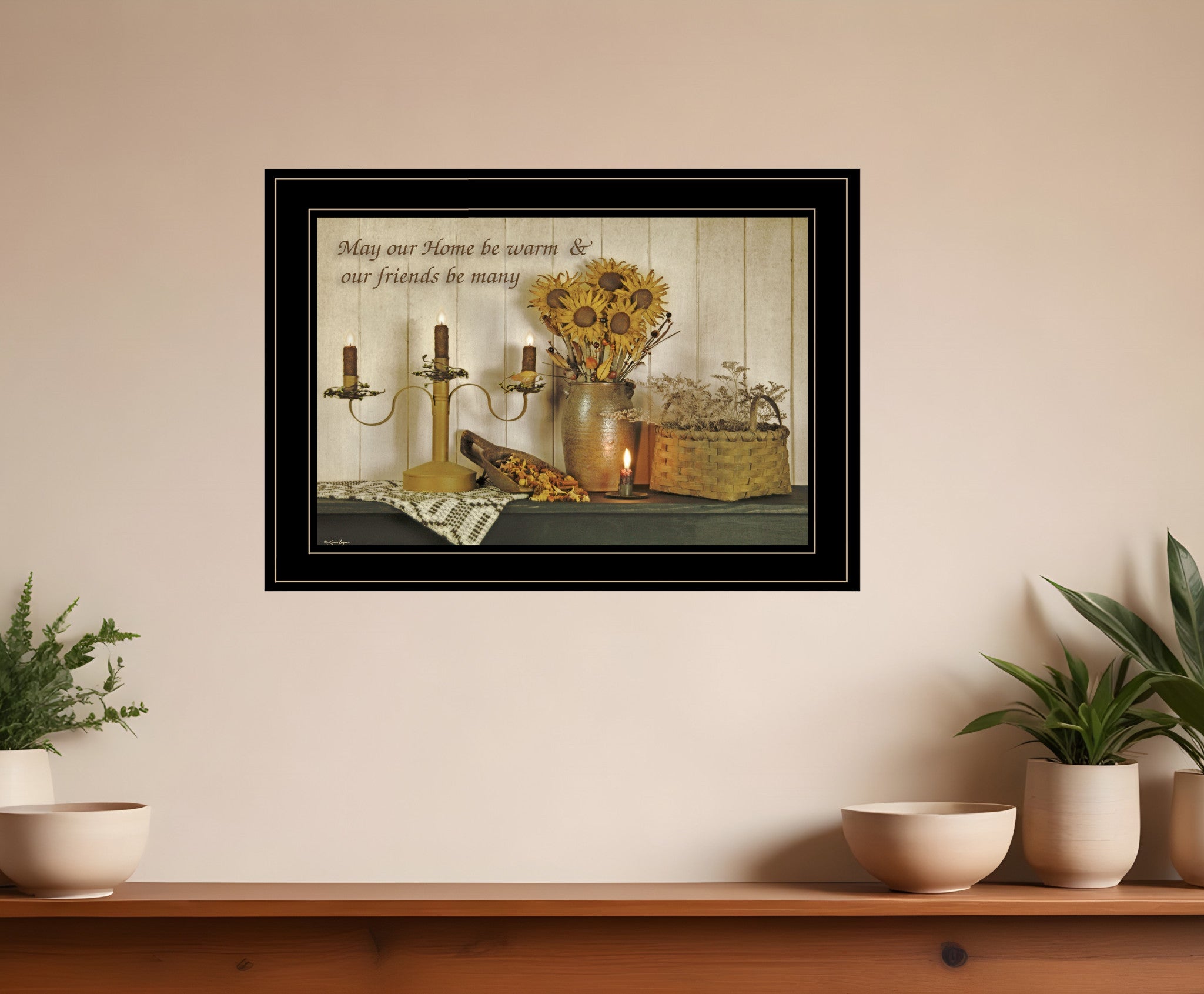 Our Home 3 Black Framed Print Wall Art