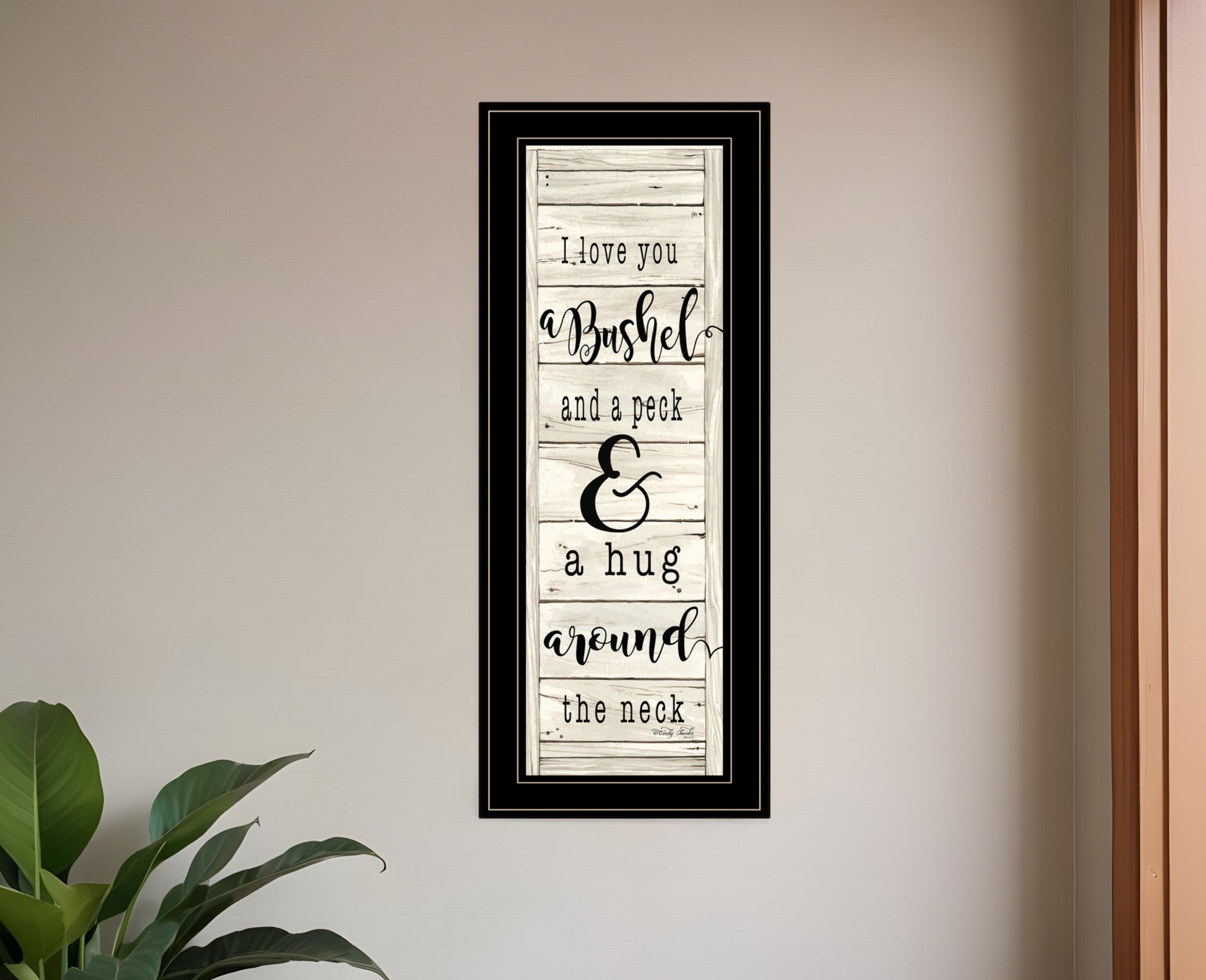 Hugs Collection 2 Black Framed Print Wall Art