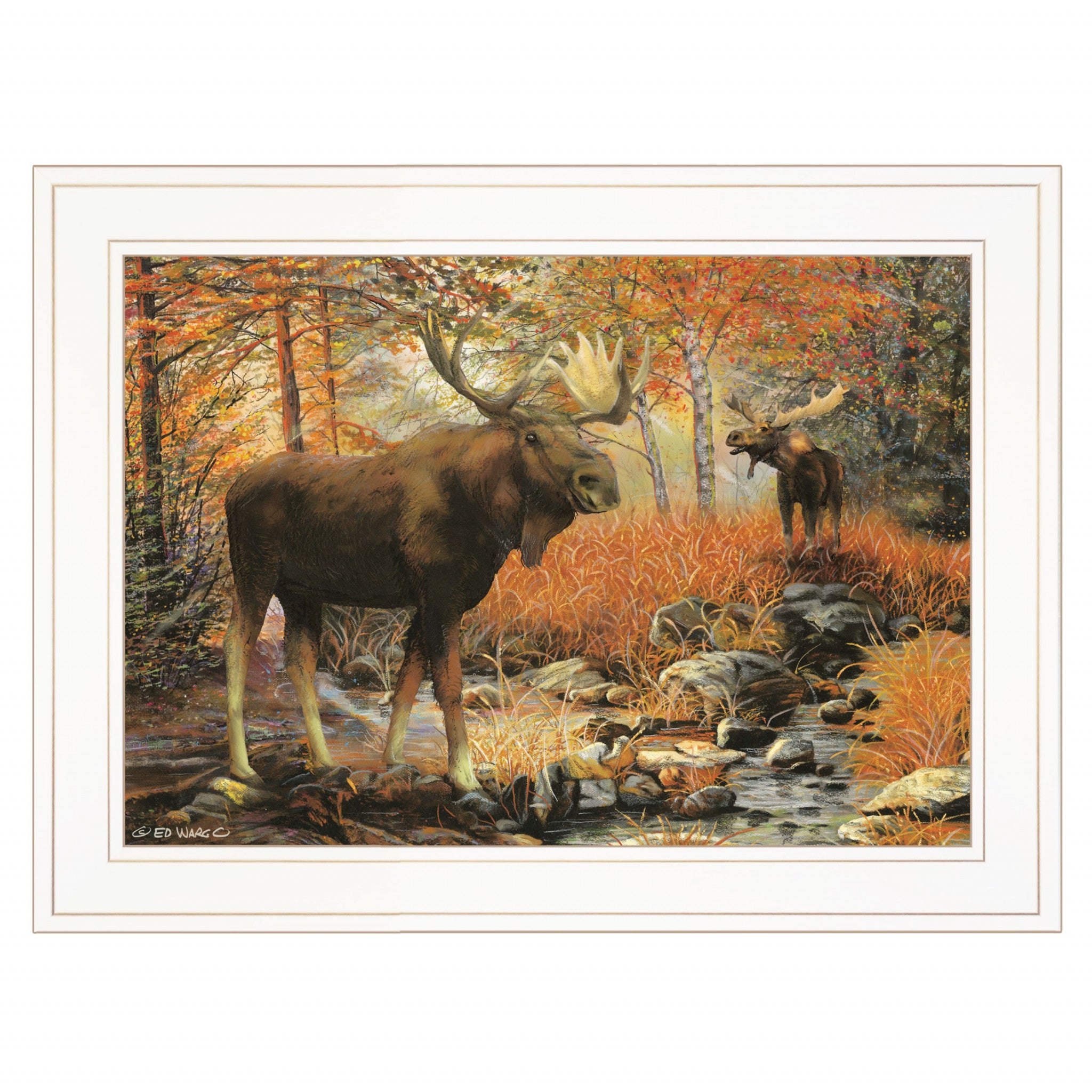 Call of the Wild 2 White Framed Print Wall Art