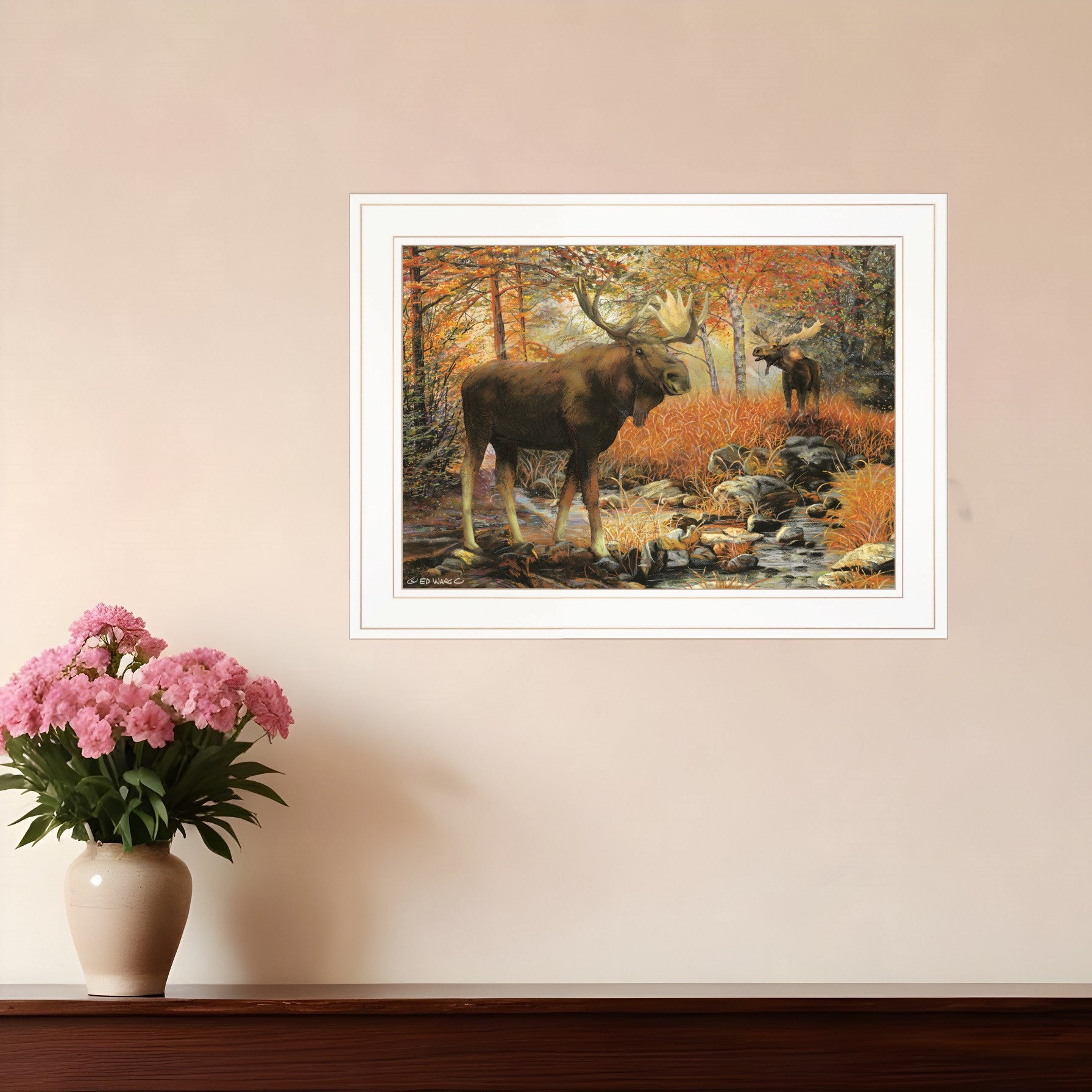 Call of the Wild 2 White Framed Print Wall Art