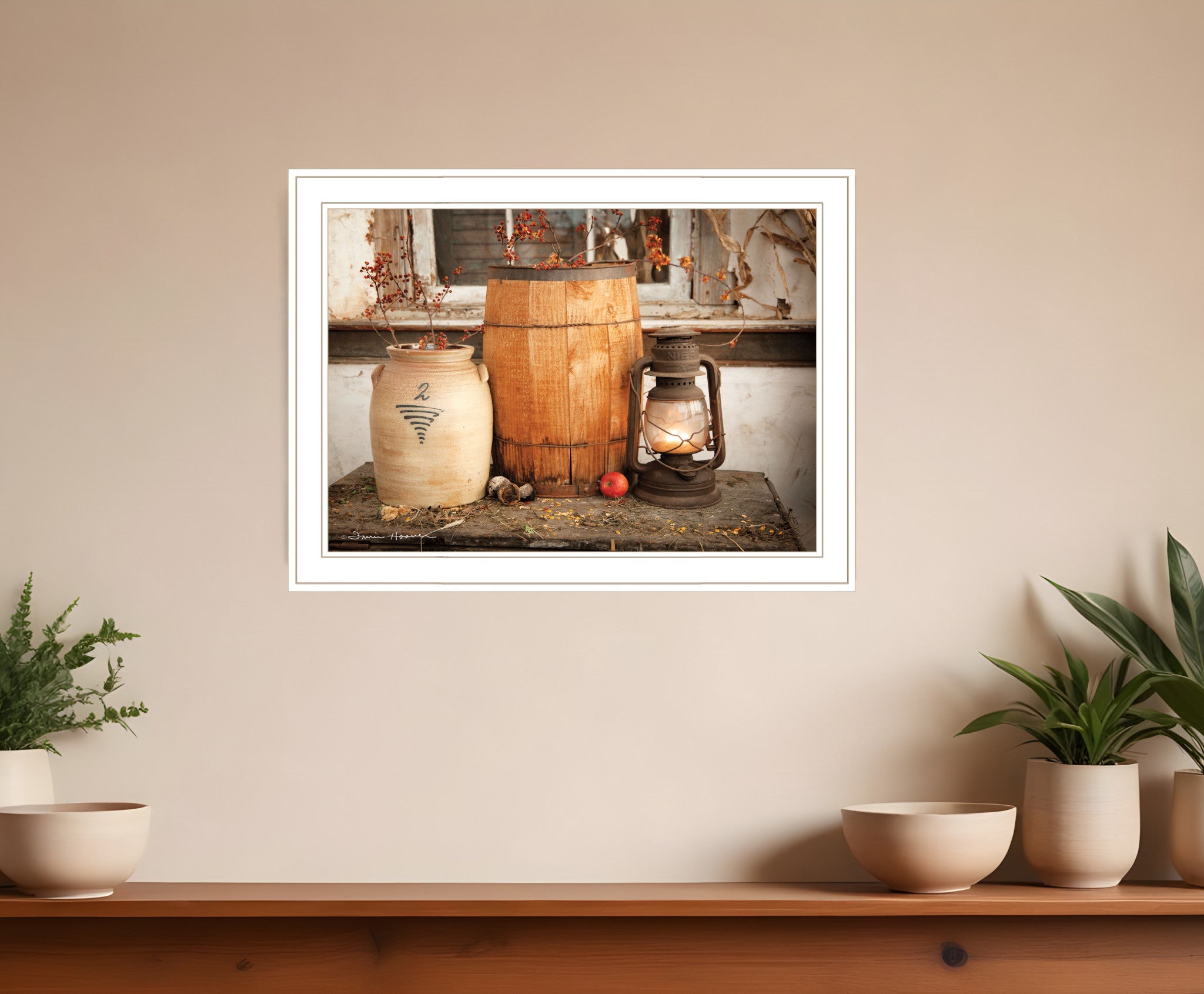 The Nail Keg 2 White Framed Print Wall Art