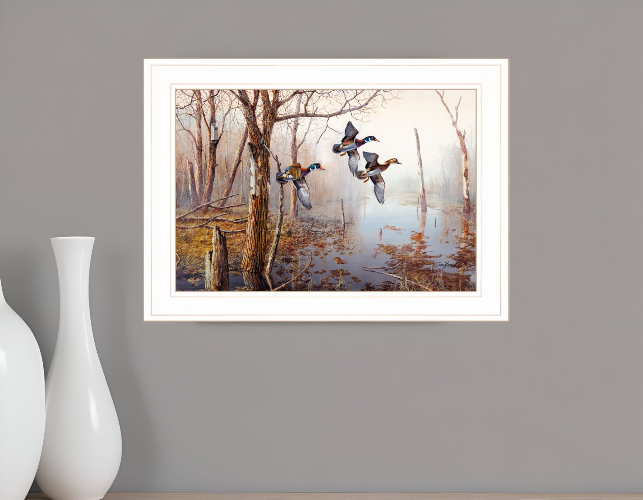 Master of His Domain Collection 1 White Framed Print Wall Art