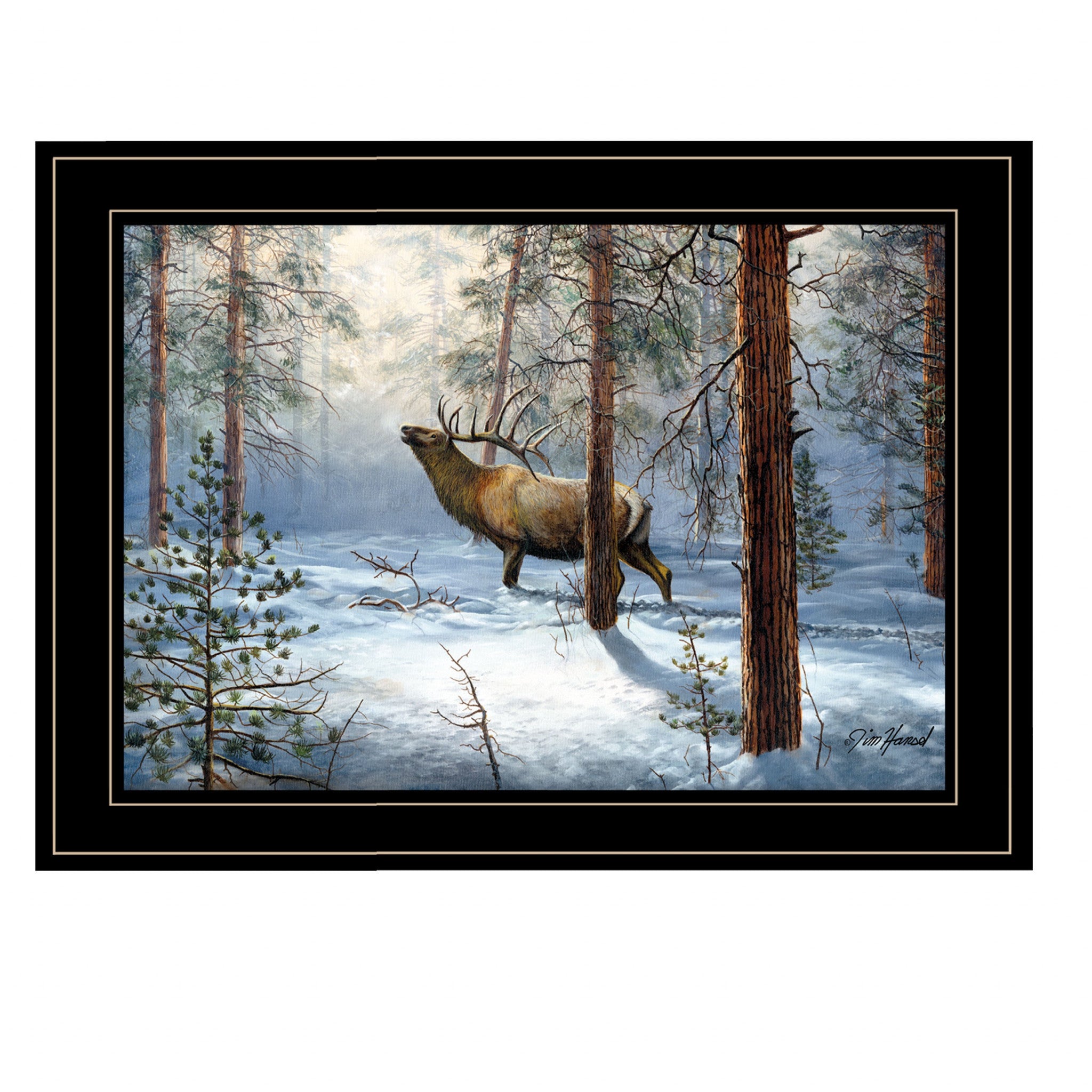 Breaking the Silence 2 Black Framed Print Wall Art