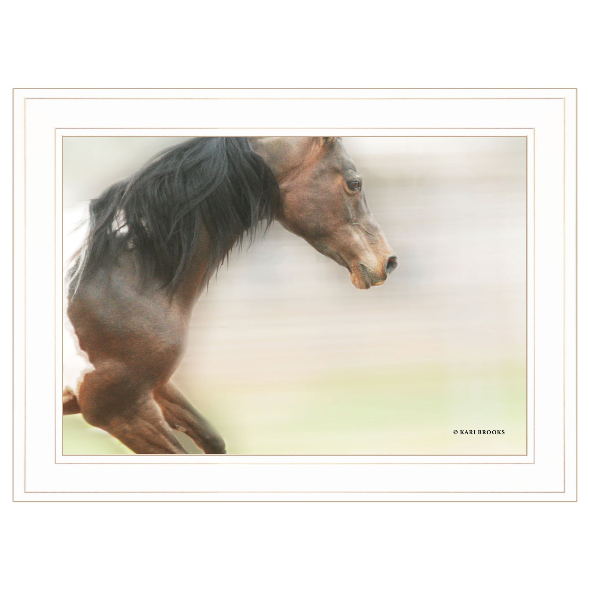 Leap Of Faith 2 White Framed Print Wall Art