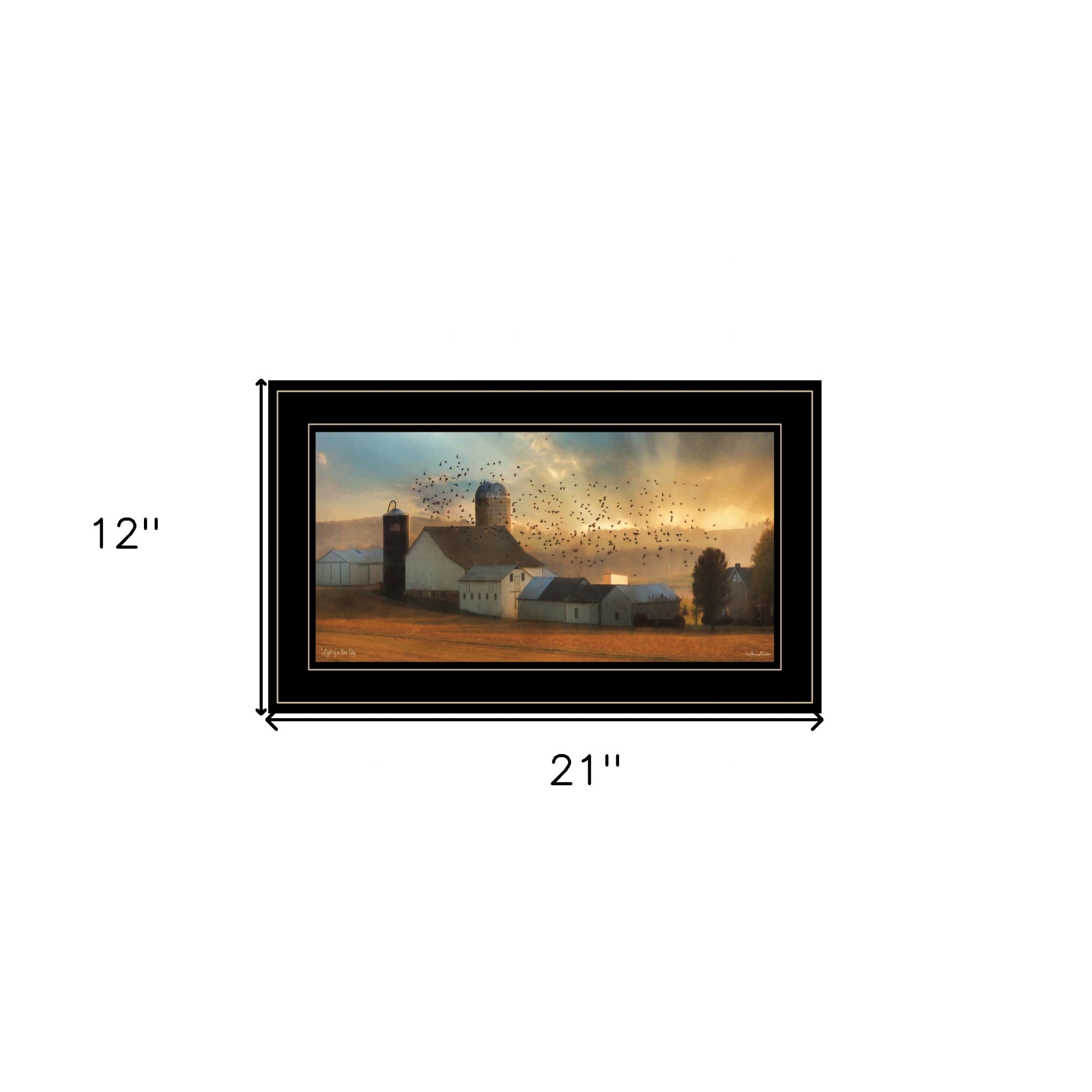 Light Of A New Day 3 Black Framed Print Wall Art