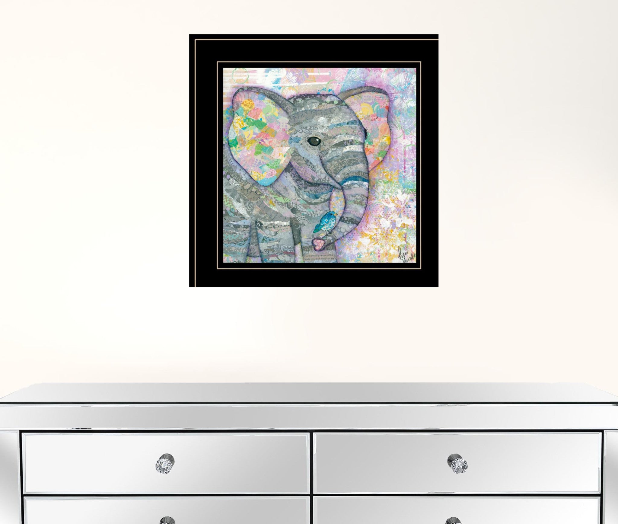 Elephant I 3 Black Framed Print Wall Art