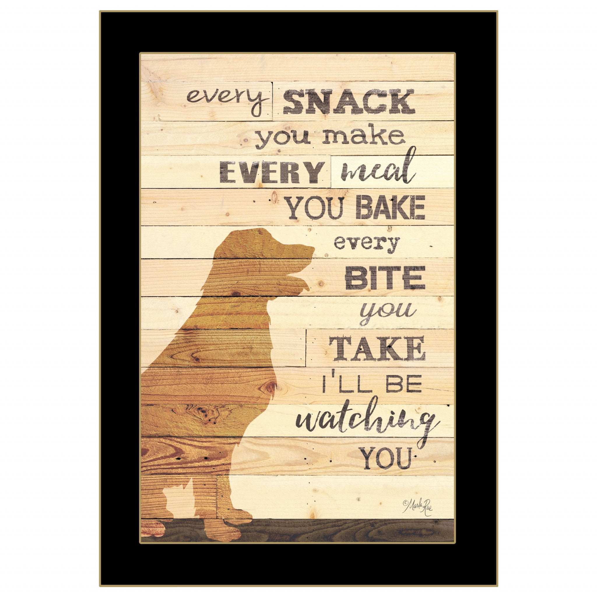 Every Snack You Make 3 Black Framed Print Wall Art