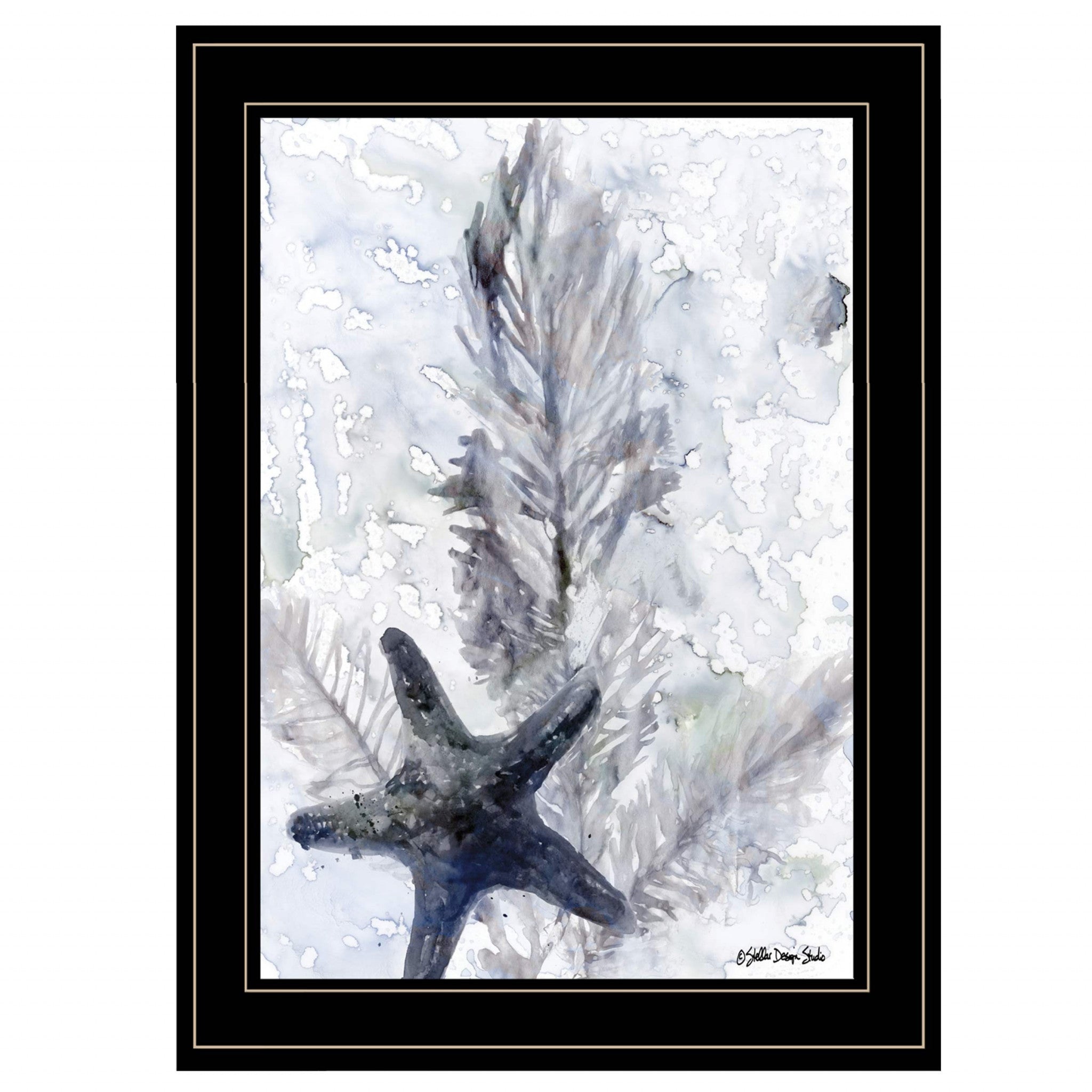 Ocean Collection 4 Black Framed Print Wall Art