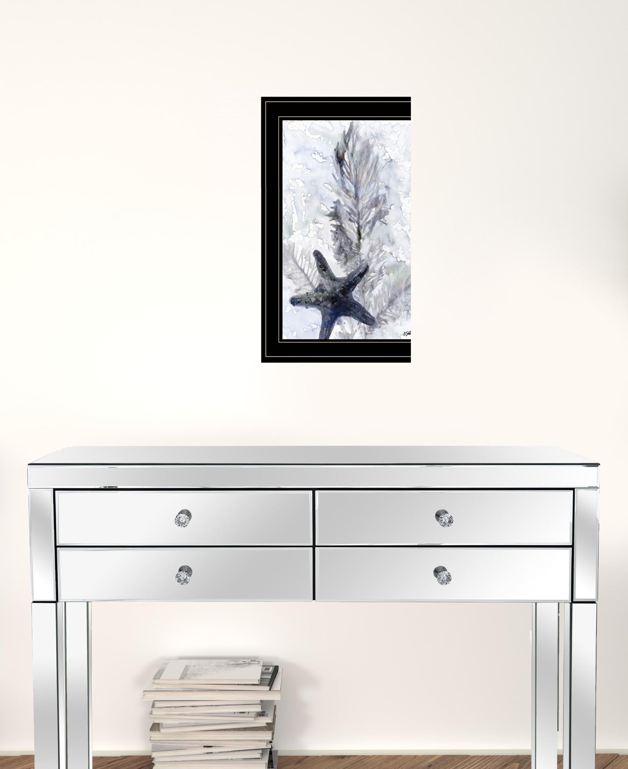 Ocean Collection 4 Black Framed Print Wall Art