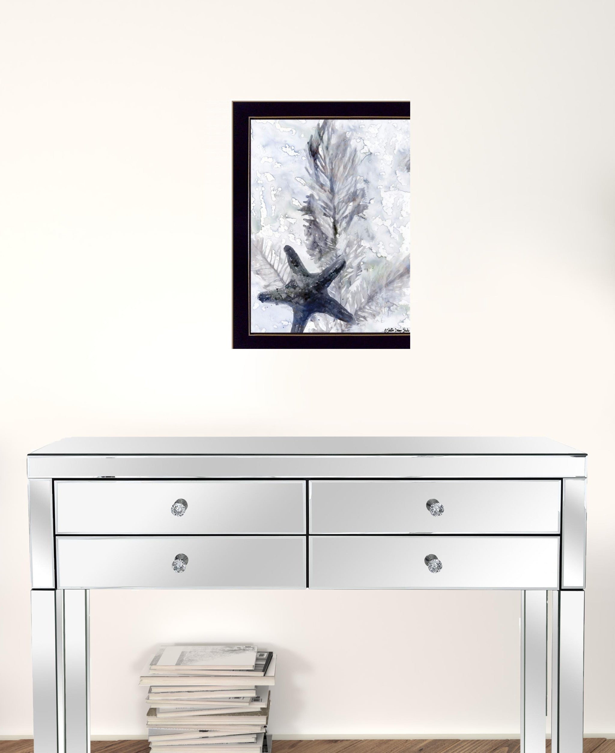 Ocean Collection 4 Black Framed Print Wall Art