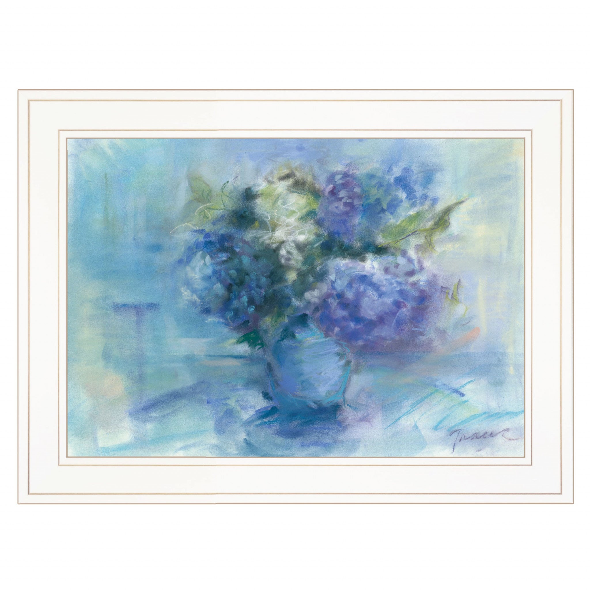 Bouquet 2 White Framed Print Wall Art