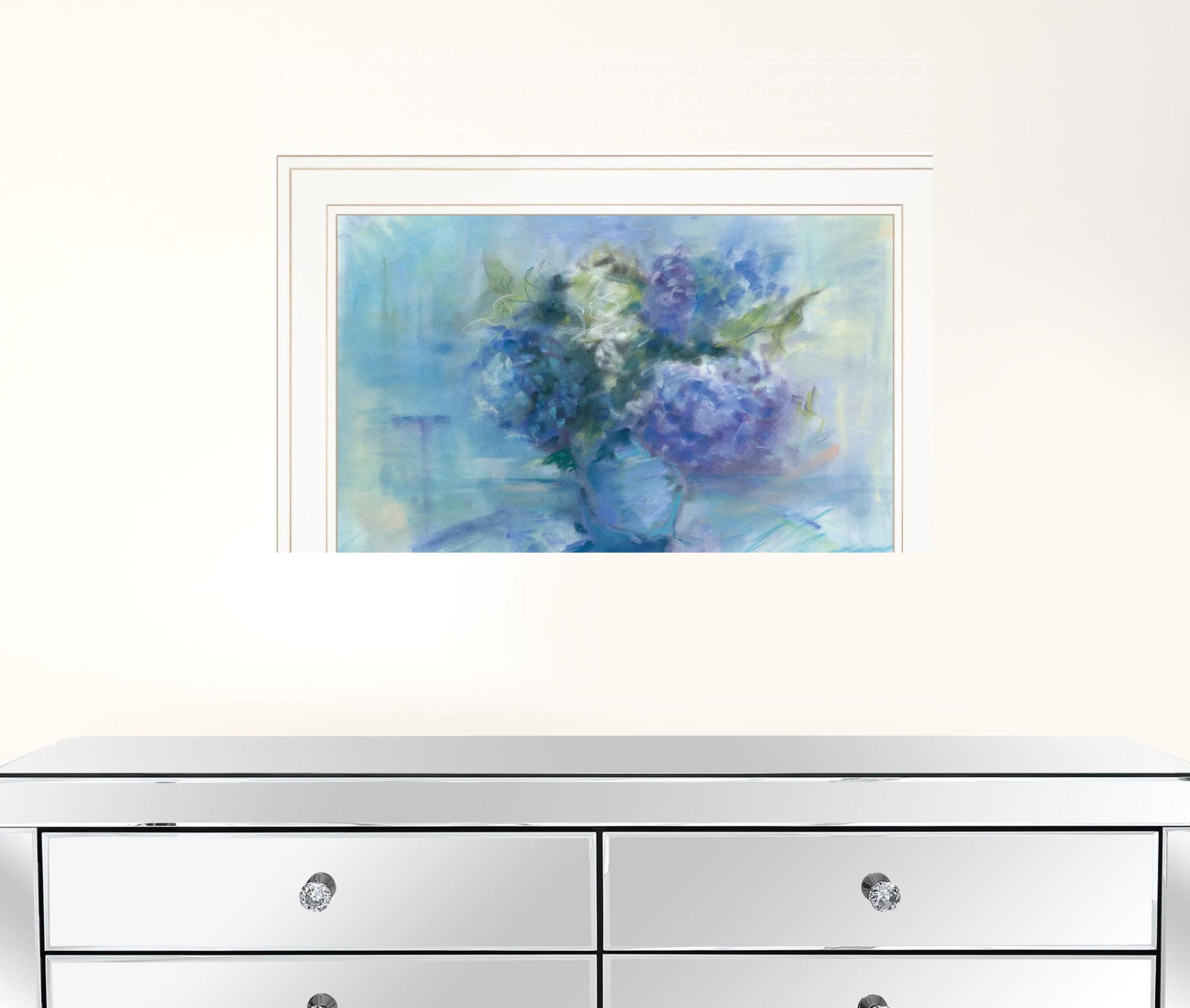 Bouquet 2 White Framed Print Wall Art