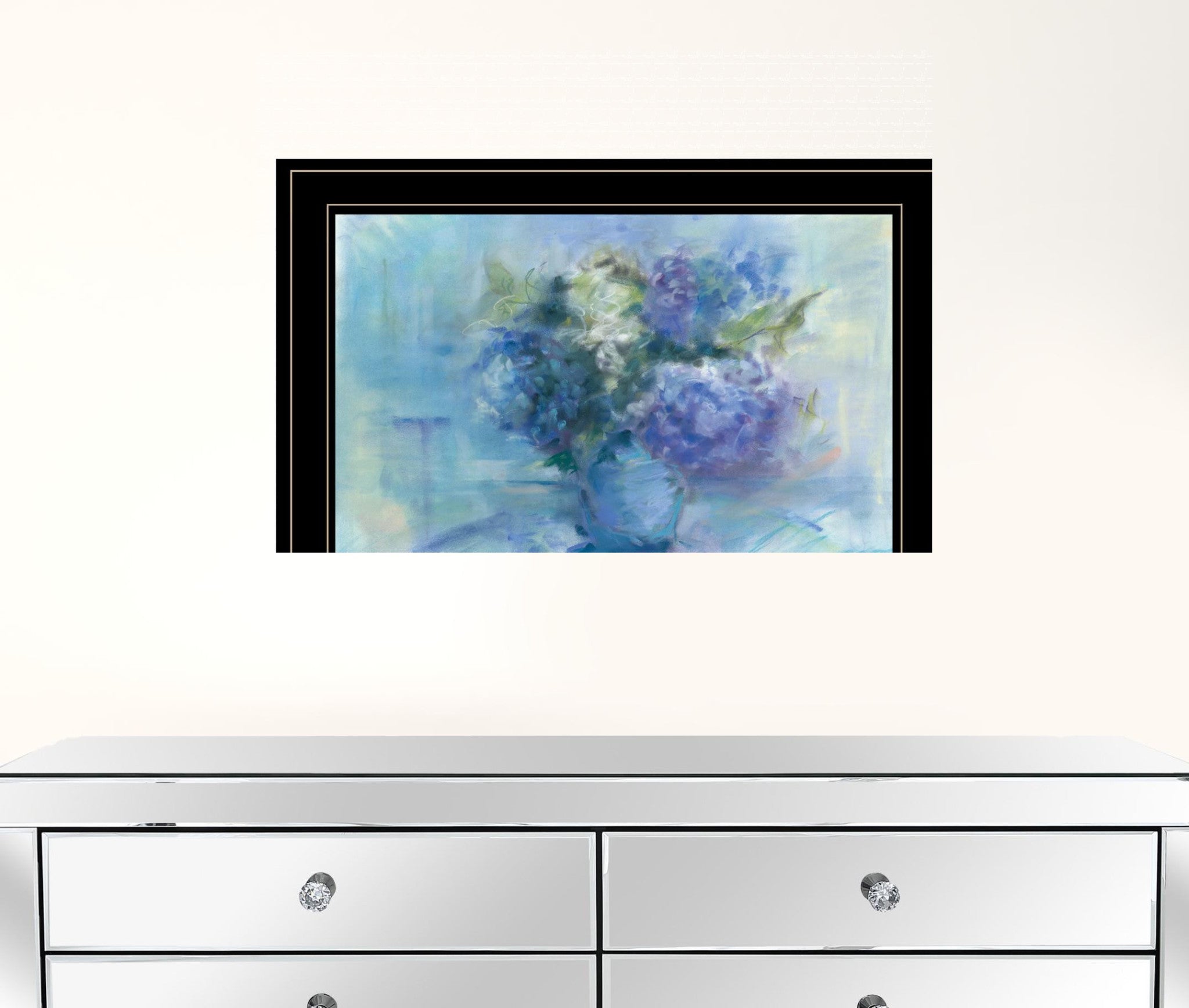 Bouquet 3 Black Framed Print Wall Art