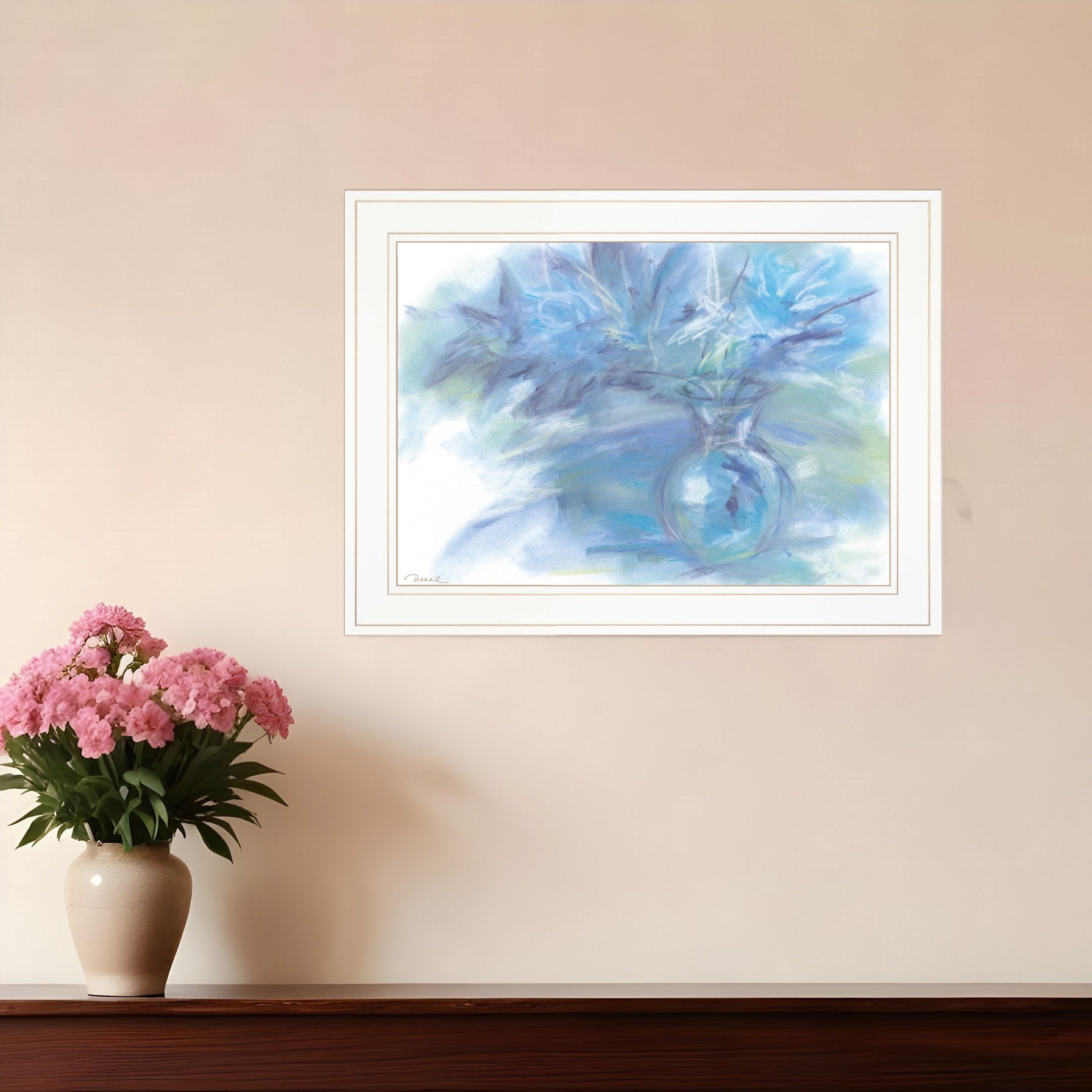 Morning Glory 2 White Framed Print Wall Art