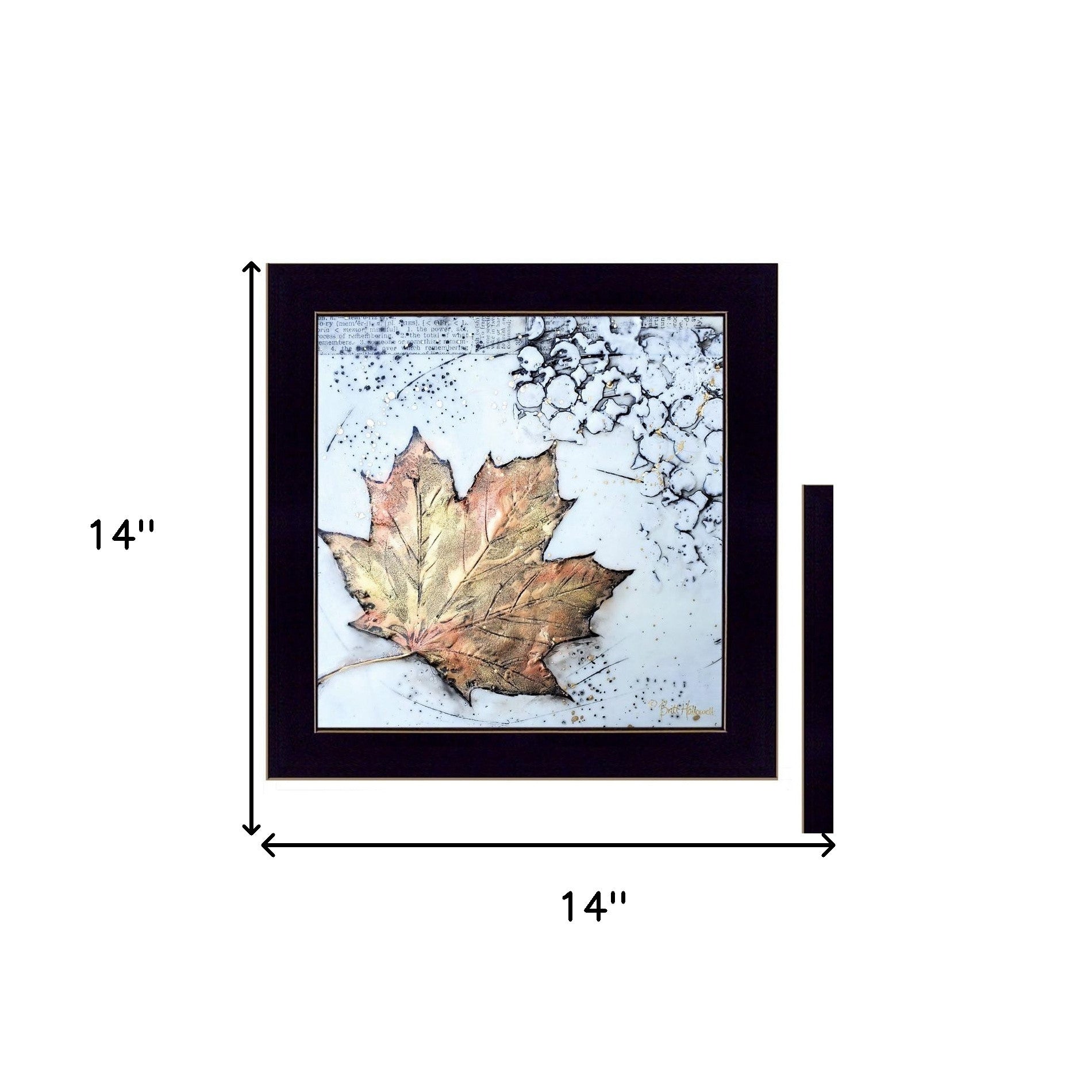 Set Of Two Channeling Fall Leaves I and III 3 Black Framed Print Wall Art