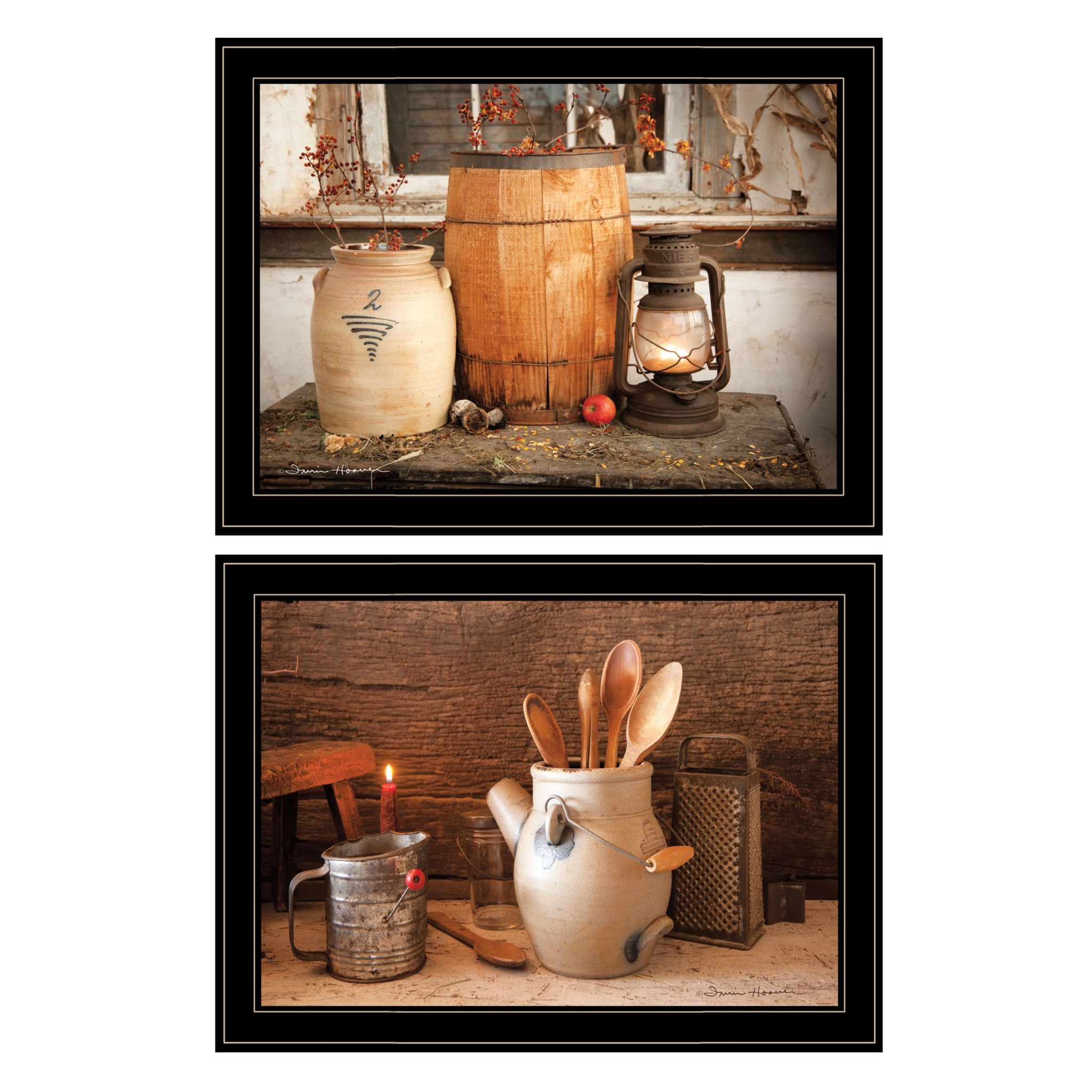 Set Of Two The Nail Keg 5 Black Framed Print Wall Art