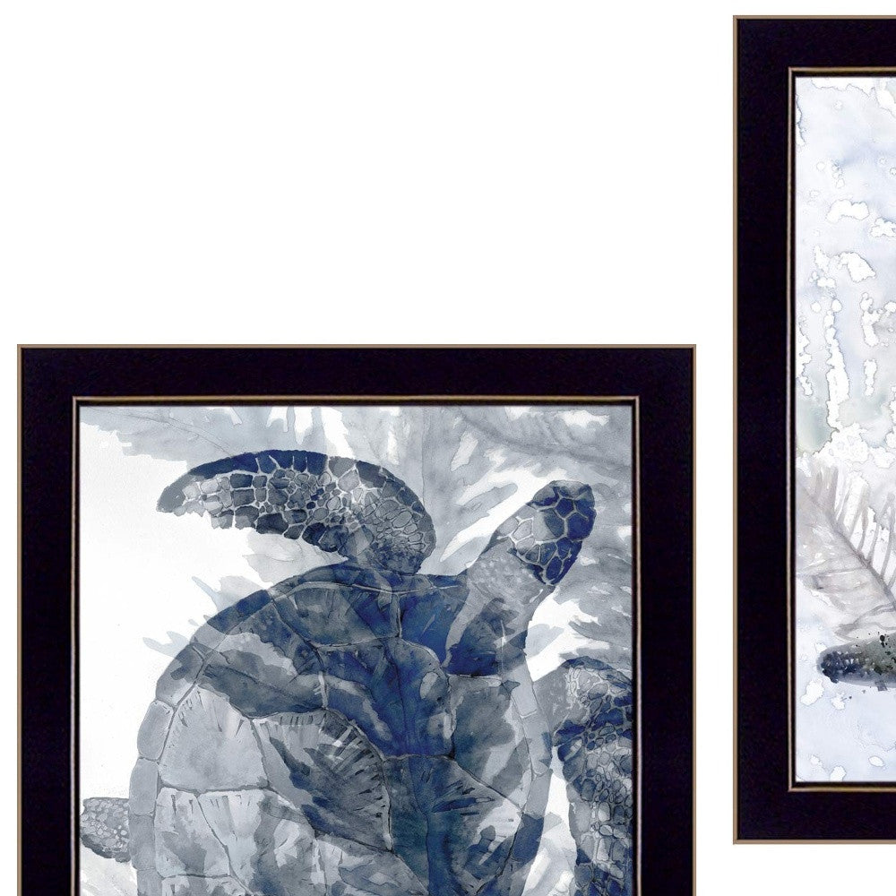 Set Of Two Ocean 3 Black Framed Print Wall Art