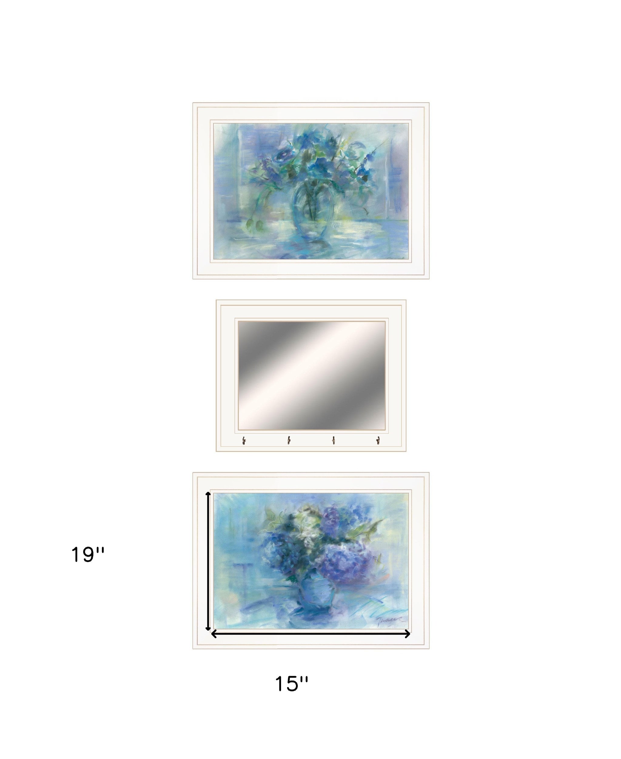 Set Of Three Bath Relax 1 White Framed Print Bathroom Wall Art