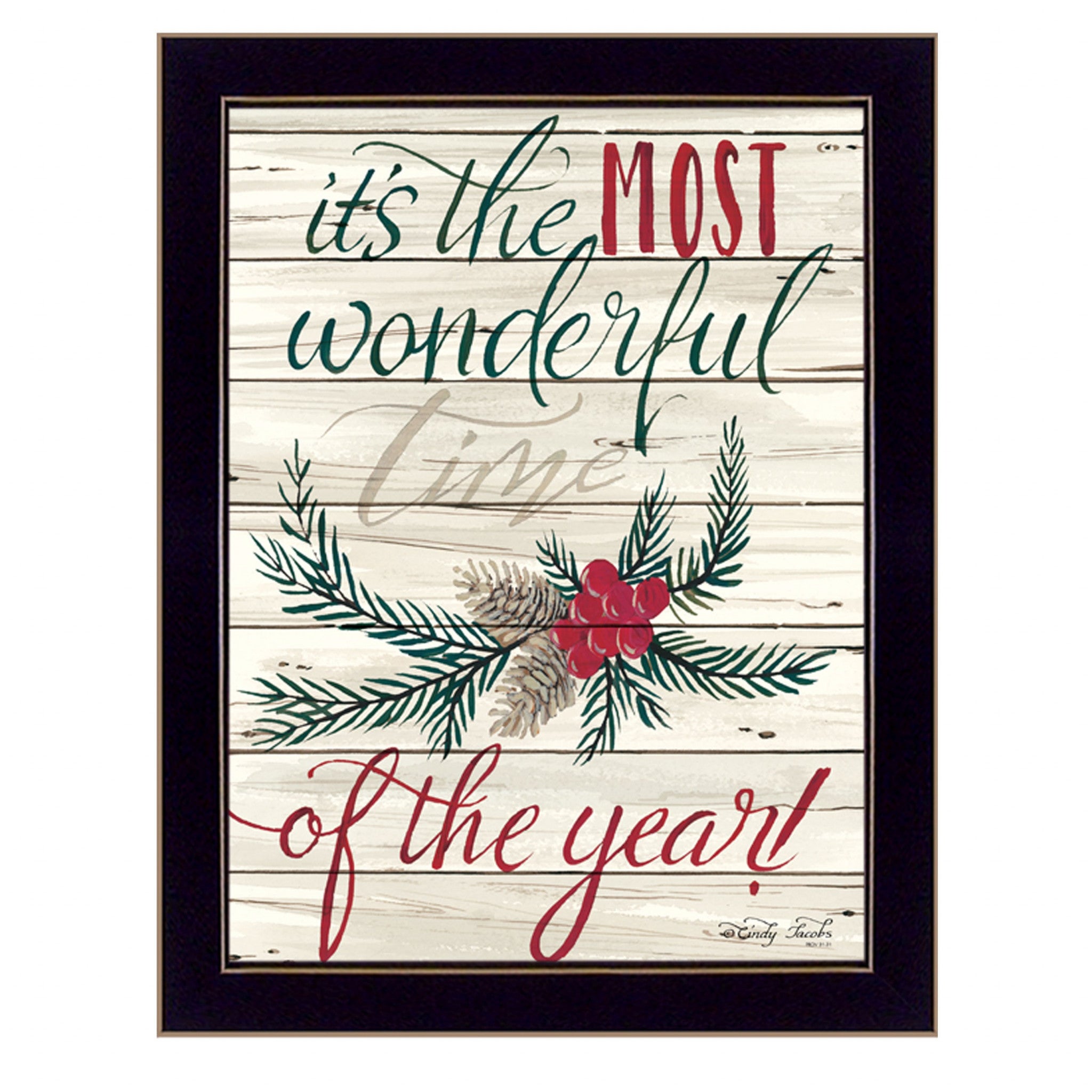 The Most Wonderful Time 3 Black Framed Print Wall Art