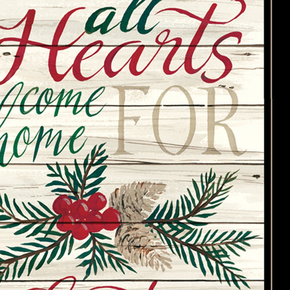 Home For Christmas 2 Black Framed Print Wall Art