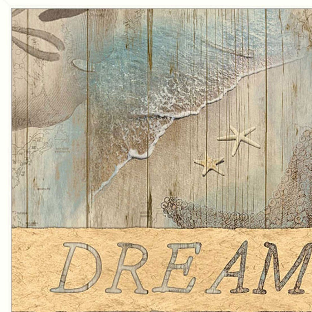 DREAM 1 White Framed Print Wall Art