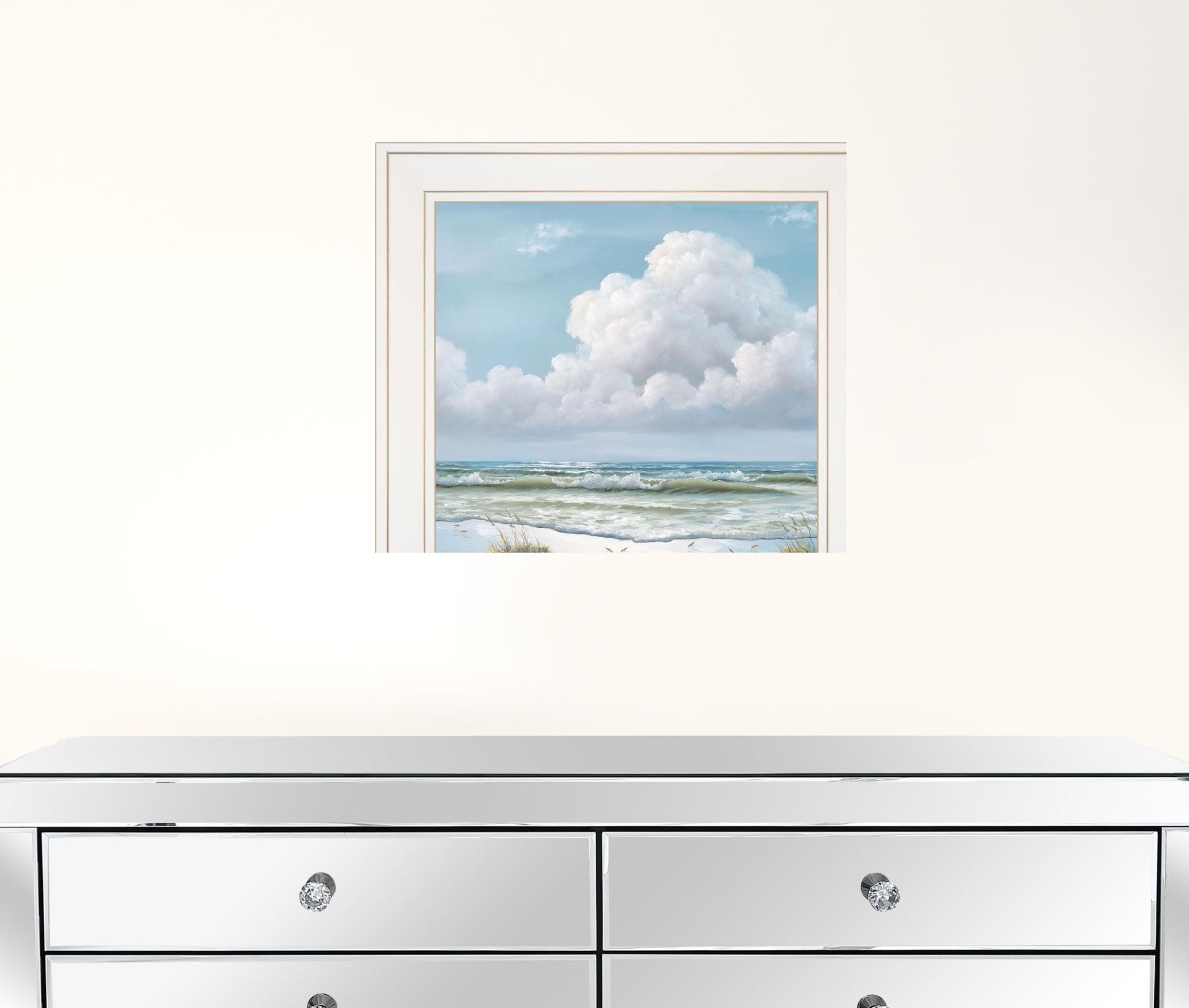 Beautiful Day II White Framed Print Wall Art