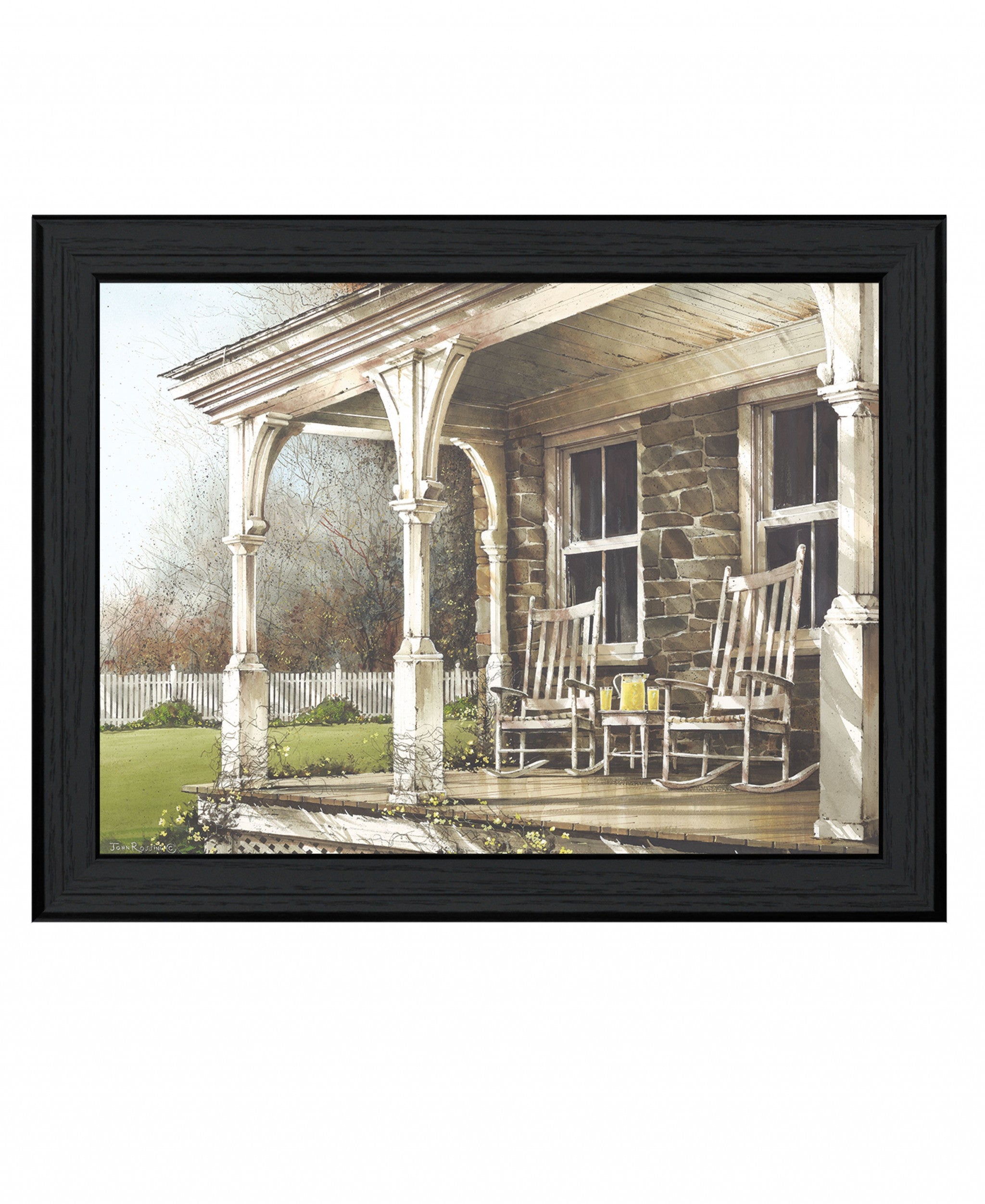 Sunday Afternoon 2 Black Framed Print Wall Art