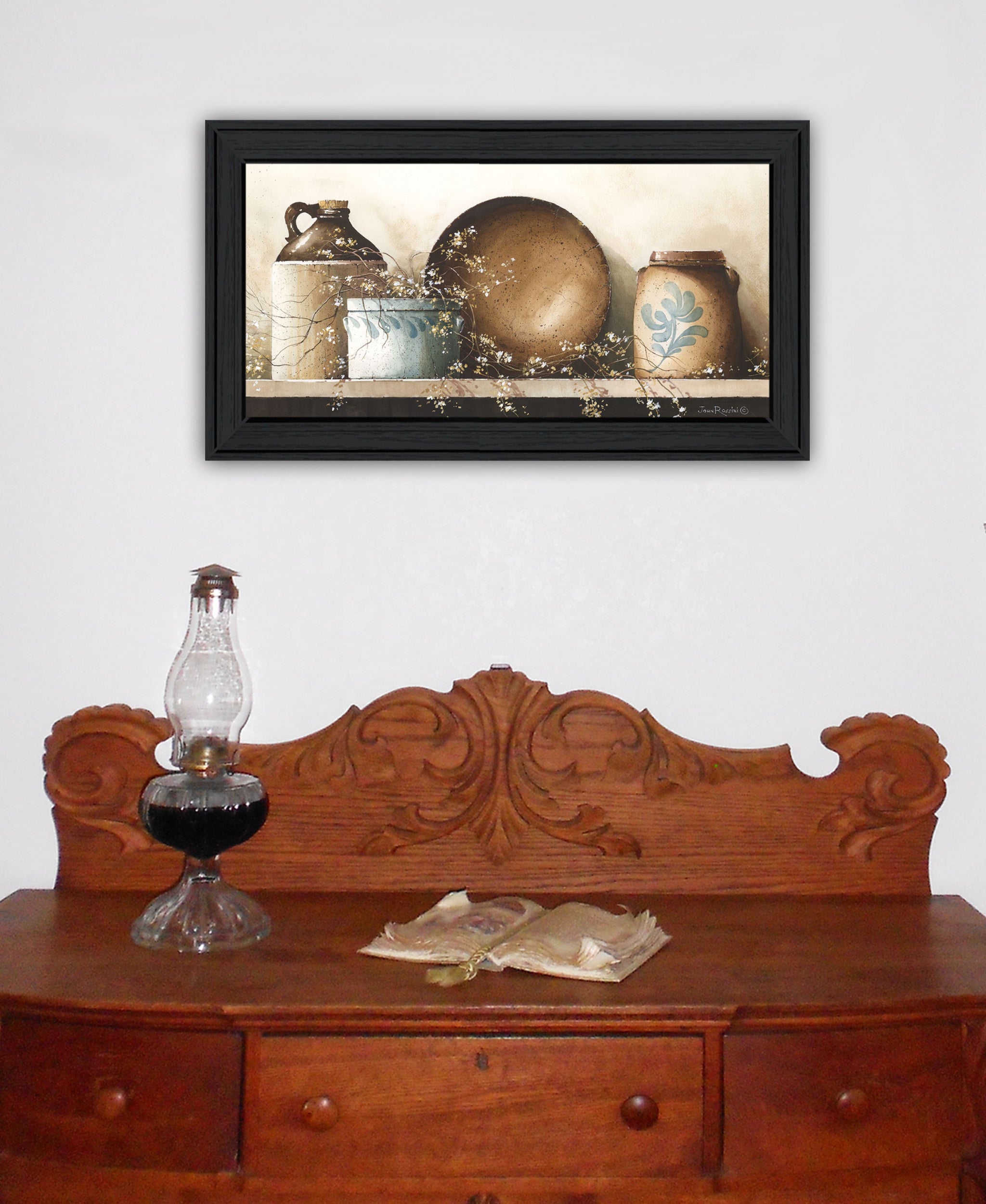 Shelf Life Too 1 Black Framed Print Wall Art