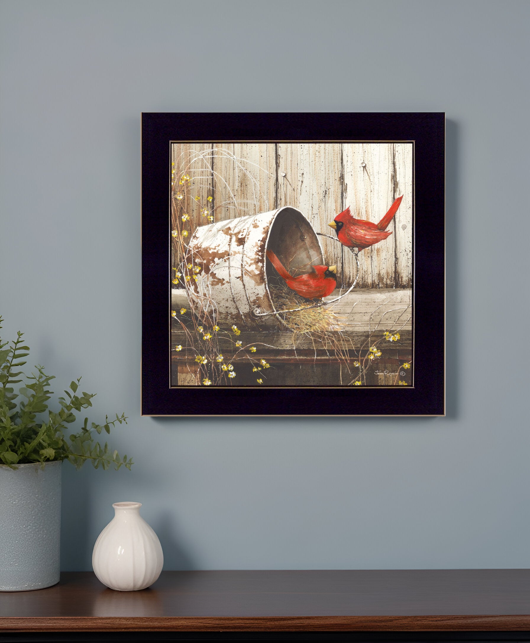 Playing Around 2 Black Framed Print Wall Art