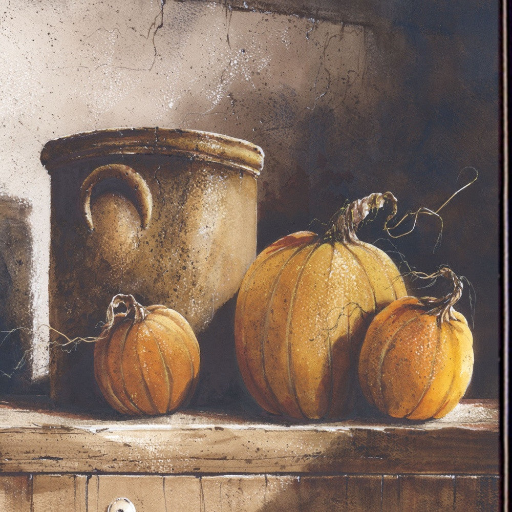 Crocks and Pumpkins 2 Black Framed Print Wall Art