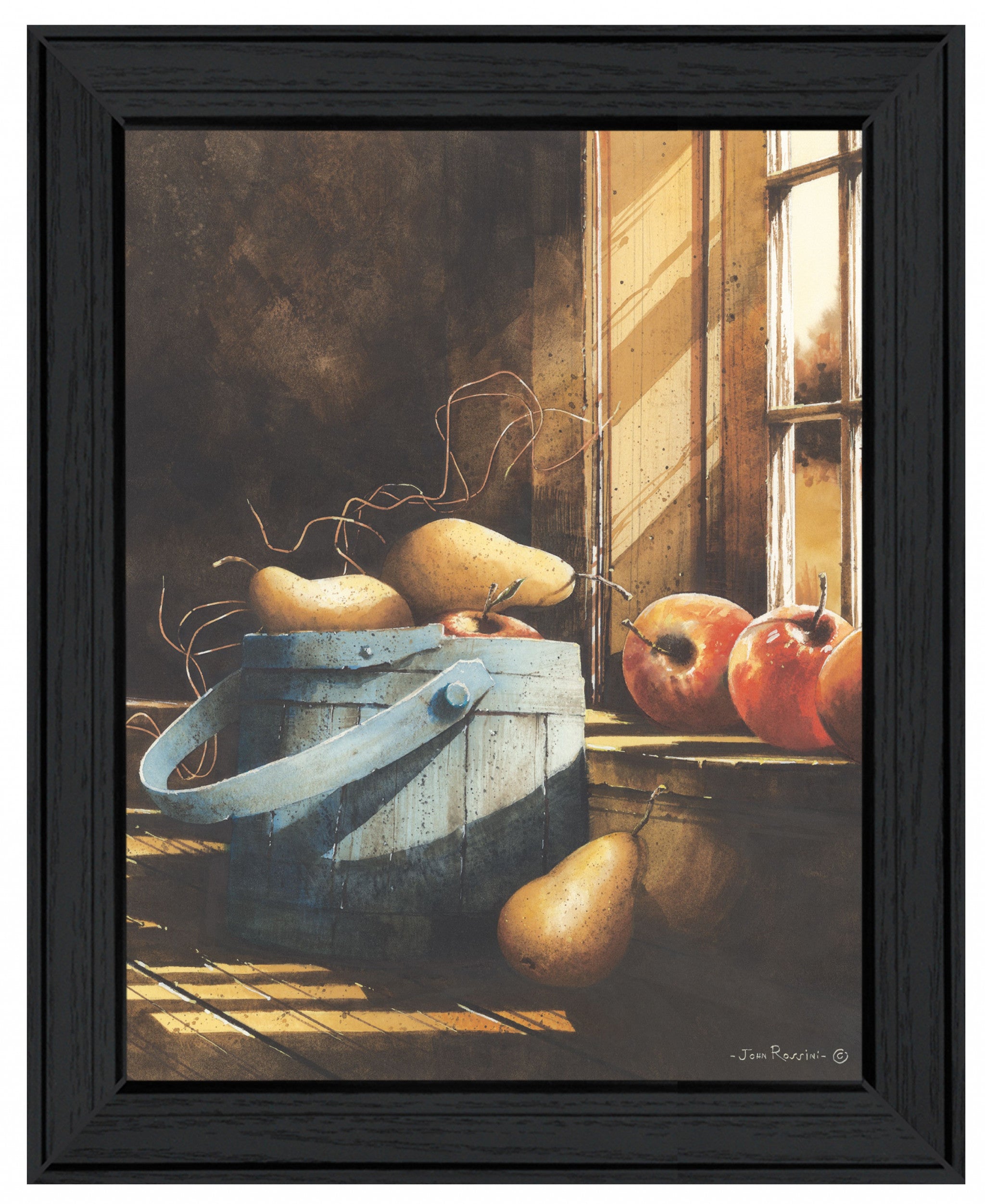 Morning Light Black Framed Print Wall Art