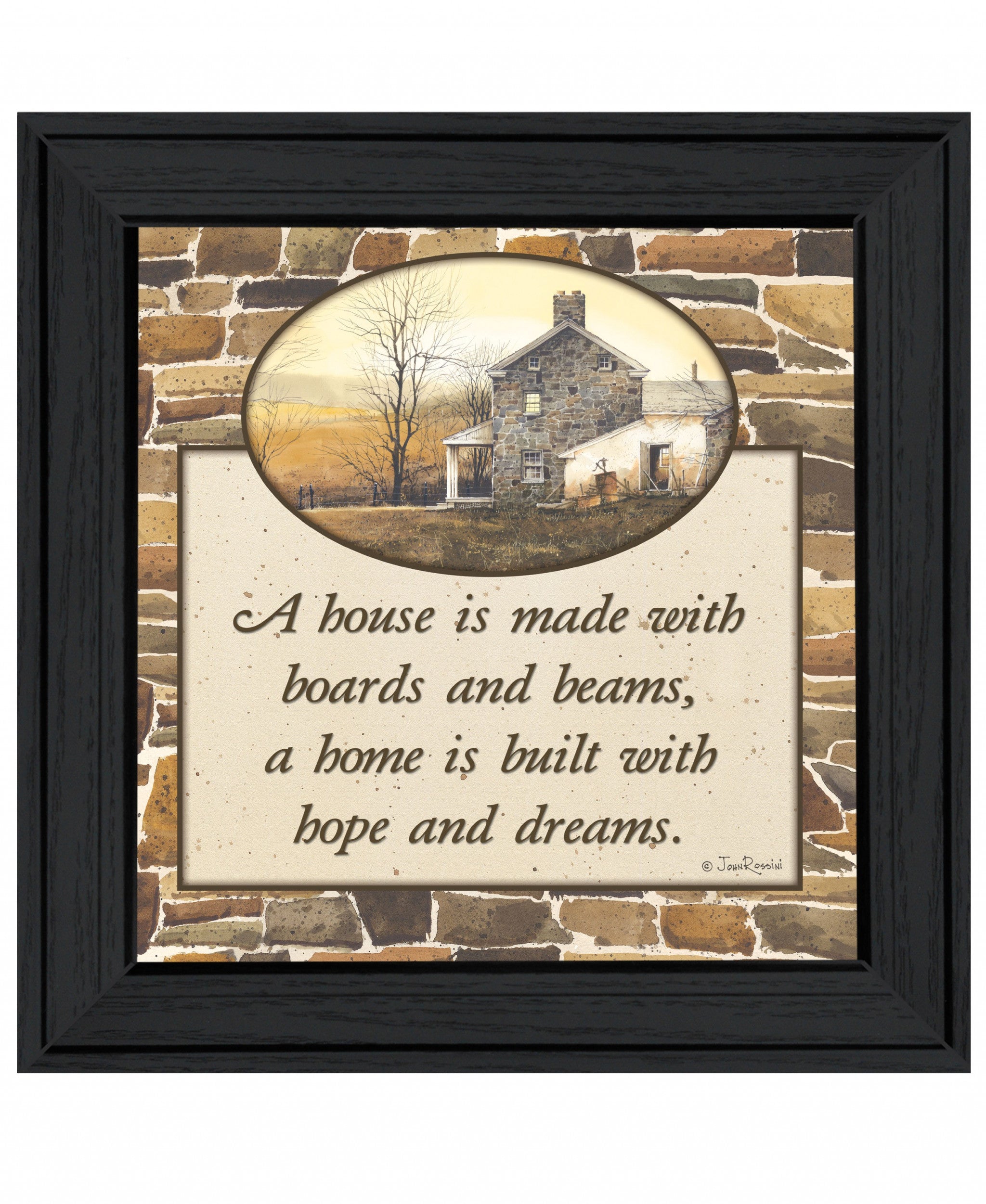 Hope And Dreams 1 Black Framed Print Wall Art