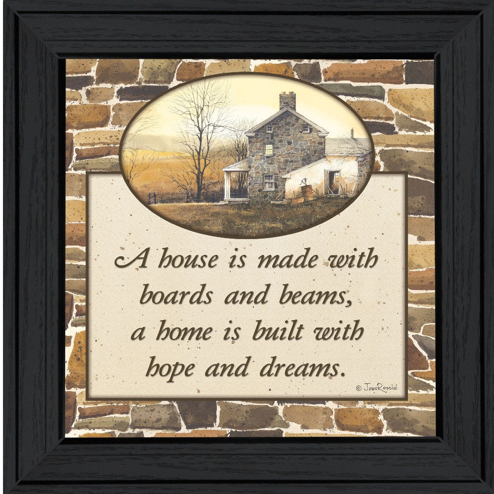 Hope And Dreams 1 Black Framed Print Wall Art