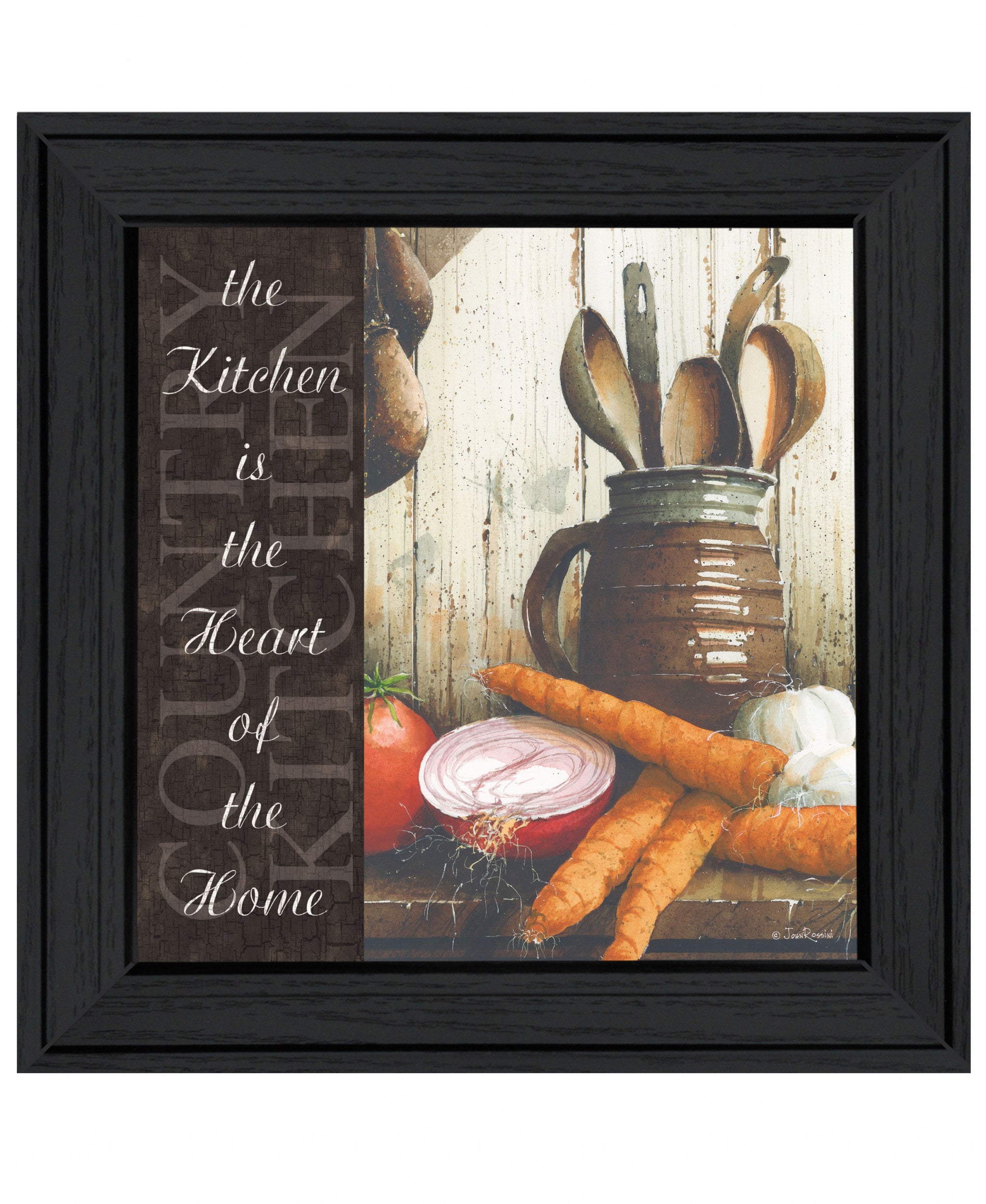 Heart of the Home 1 Black Framed Print Kitchen Wall Art