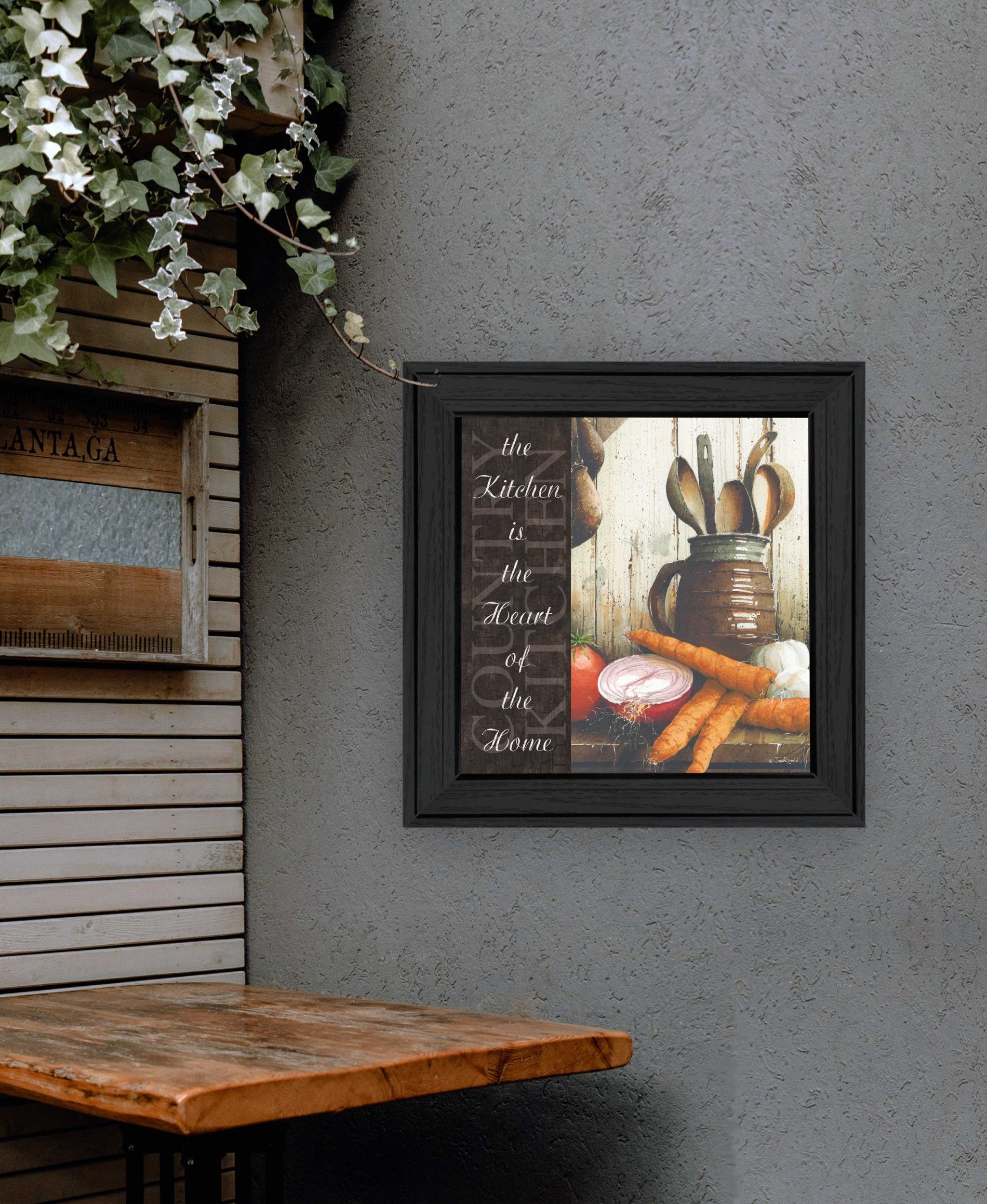 Heart of the Home 1 Black Framed Print Kitchen Wall Art