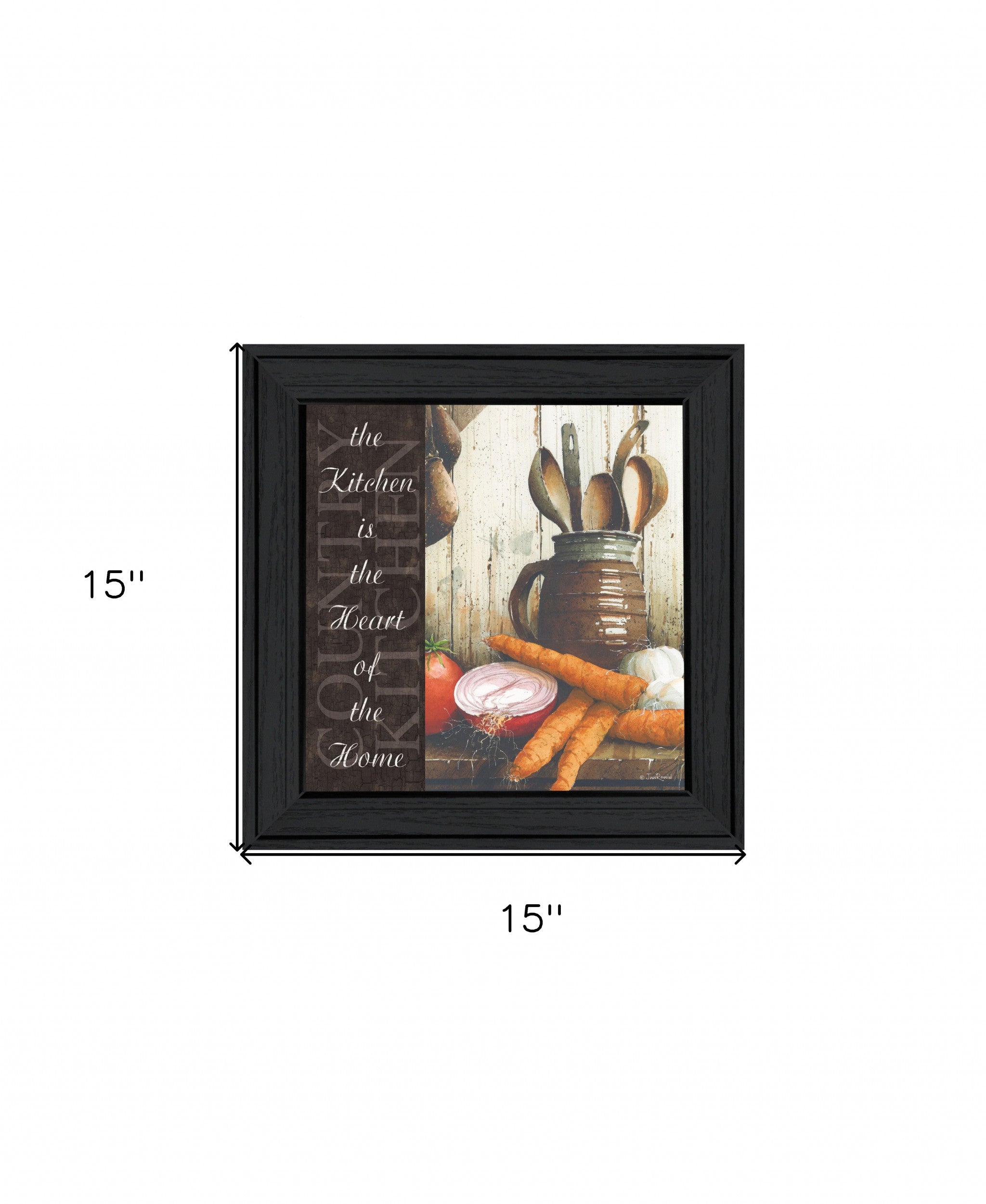 Heart of the Home 1 Black Framed Print Kitchen Wall Art