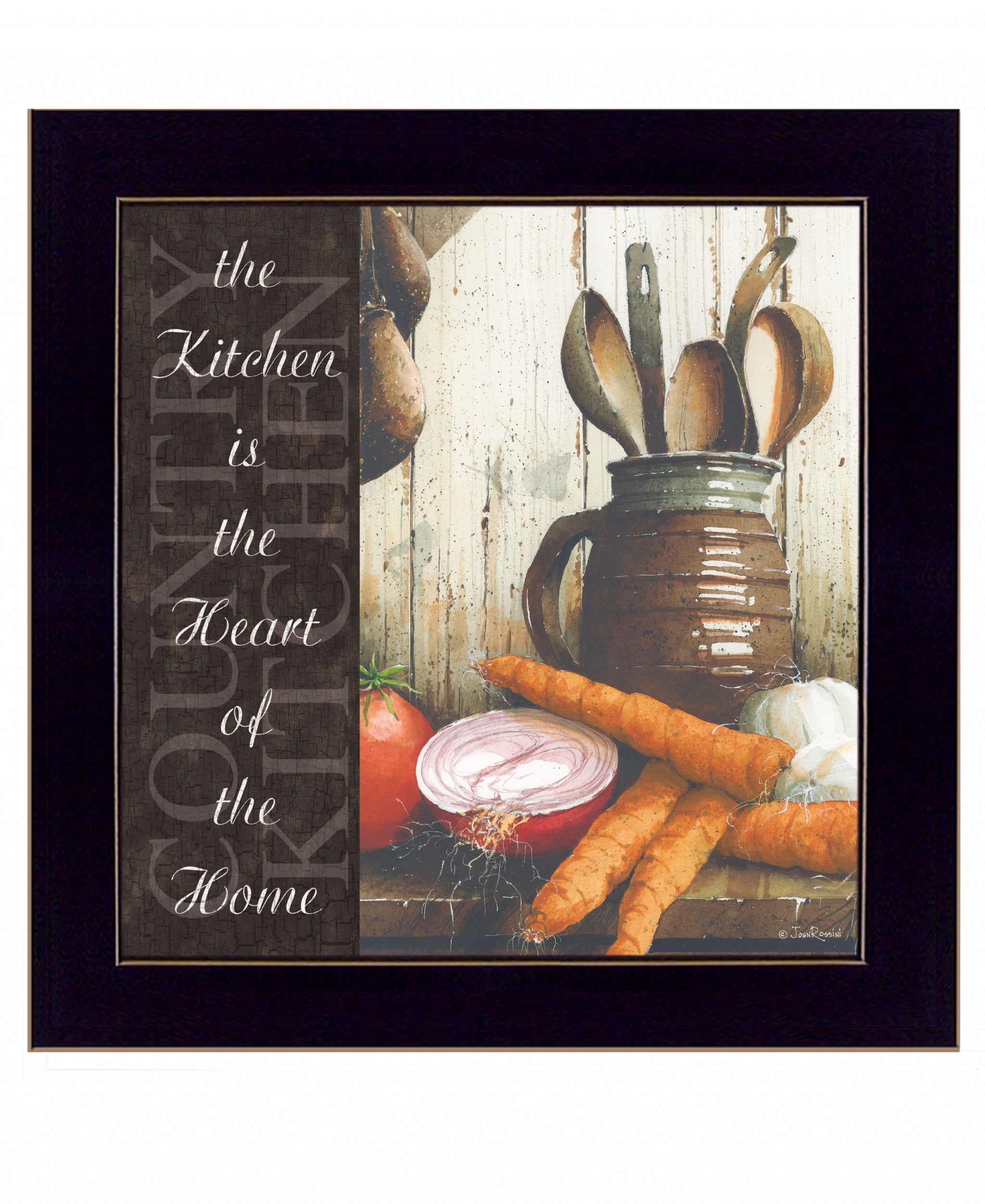 Heart of the Home 2 Black Framed Print Kitchen Wall Art