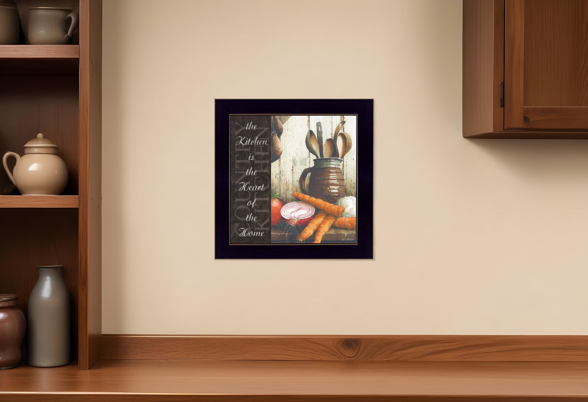 Heart of the Home 2 Black Framed Print Kitchen Wall Art