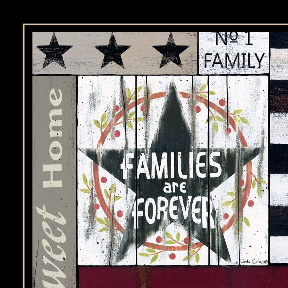 Families Are Forever 4 Black Framed Print Wall Art