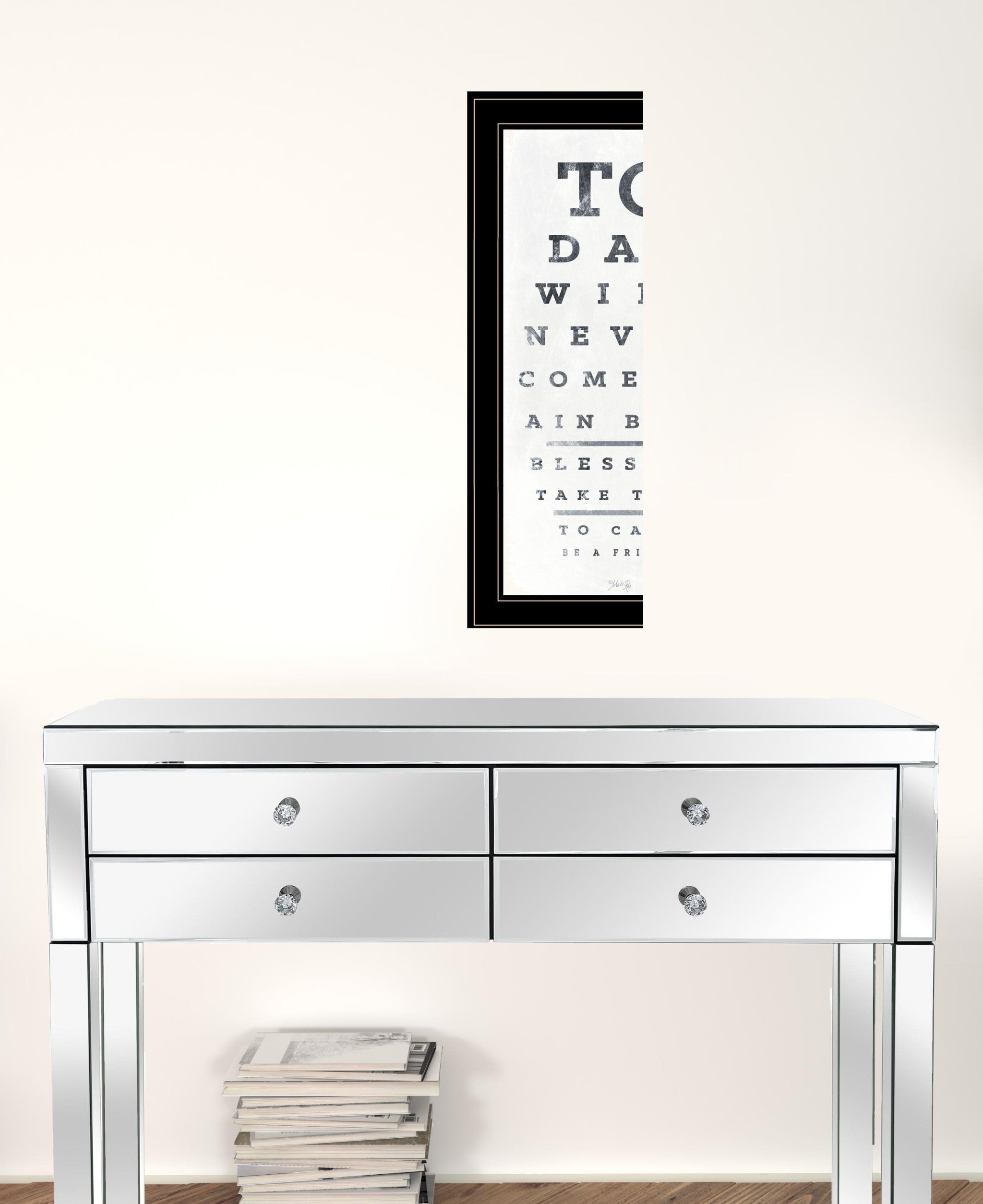 Eye Chart I 3 Black Framed Print Wall Art