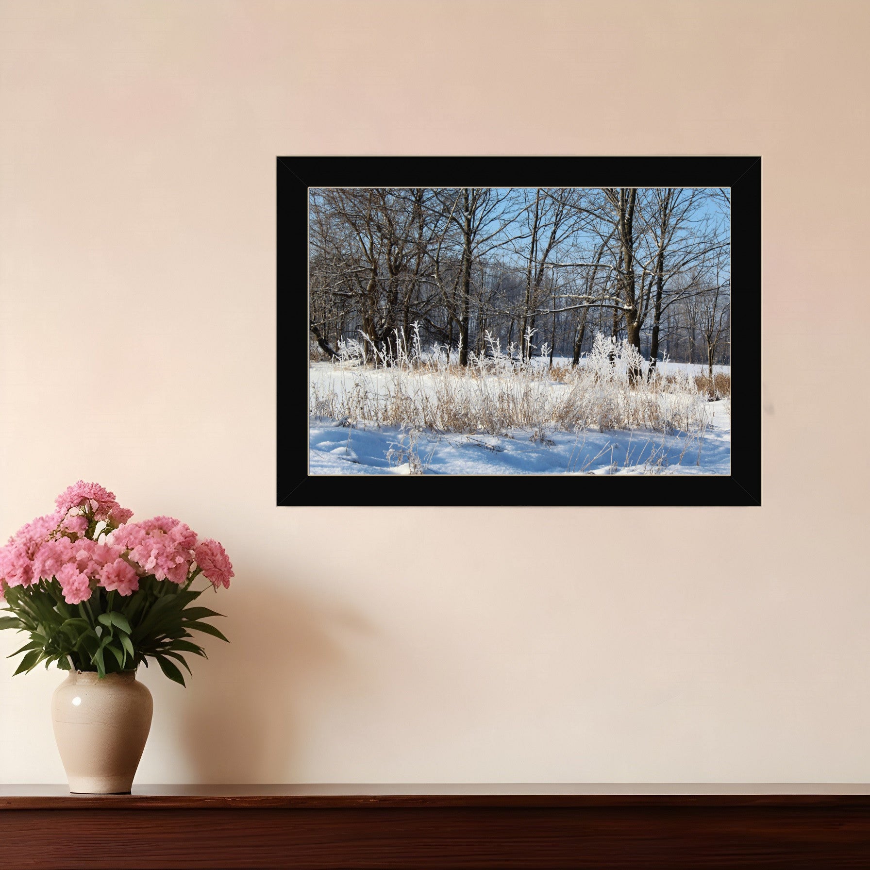 Natures Simple Blessings 3 Black Framed Print Wall Art