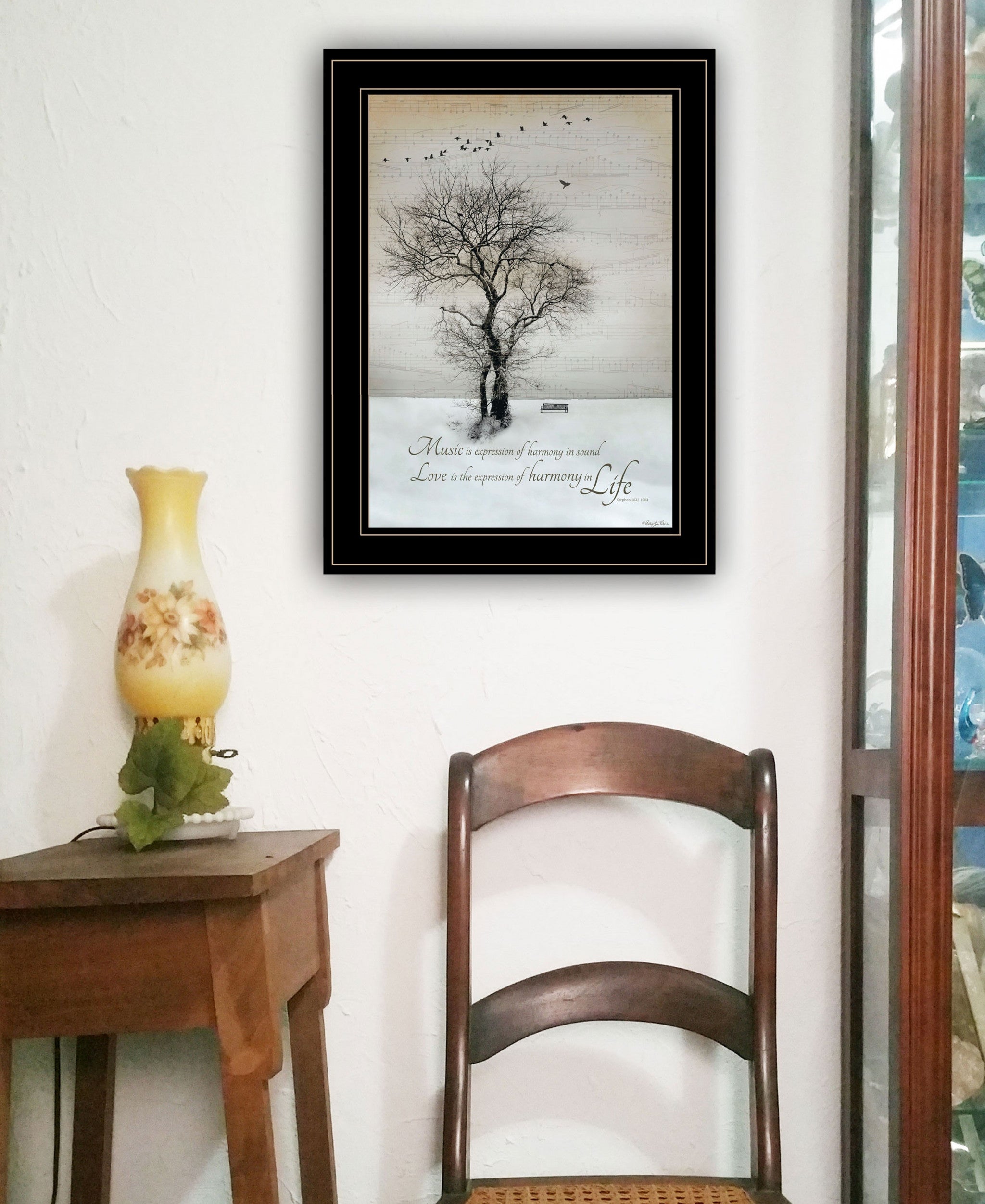 Harmony 2 Black Framed Print Wall Art