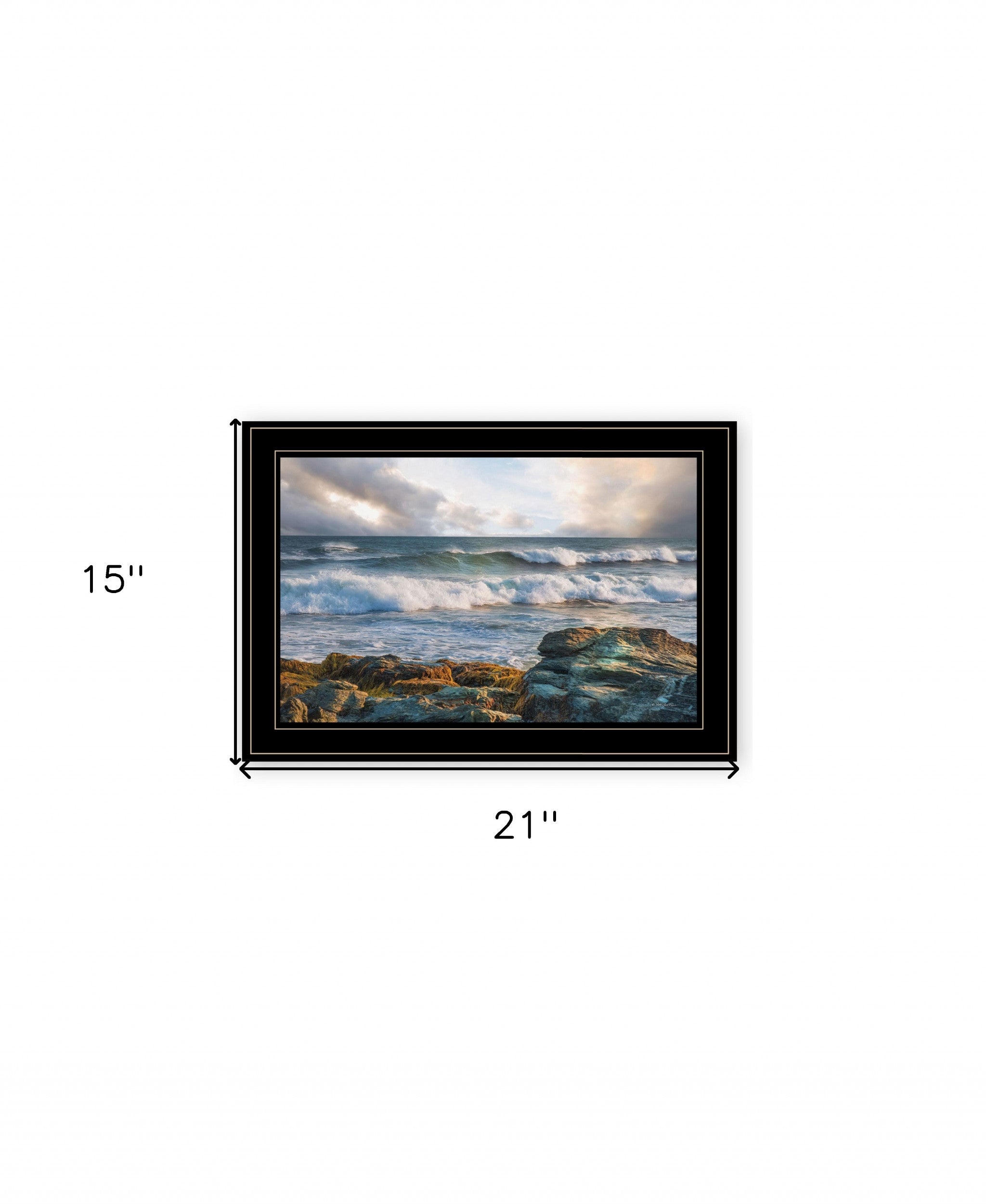 The Clearing 2 Black Framed Print Wall Art