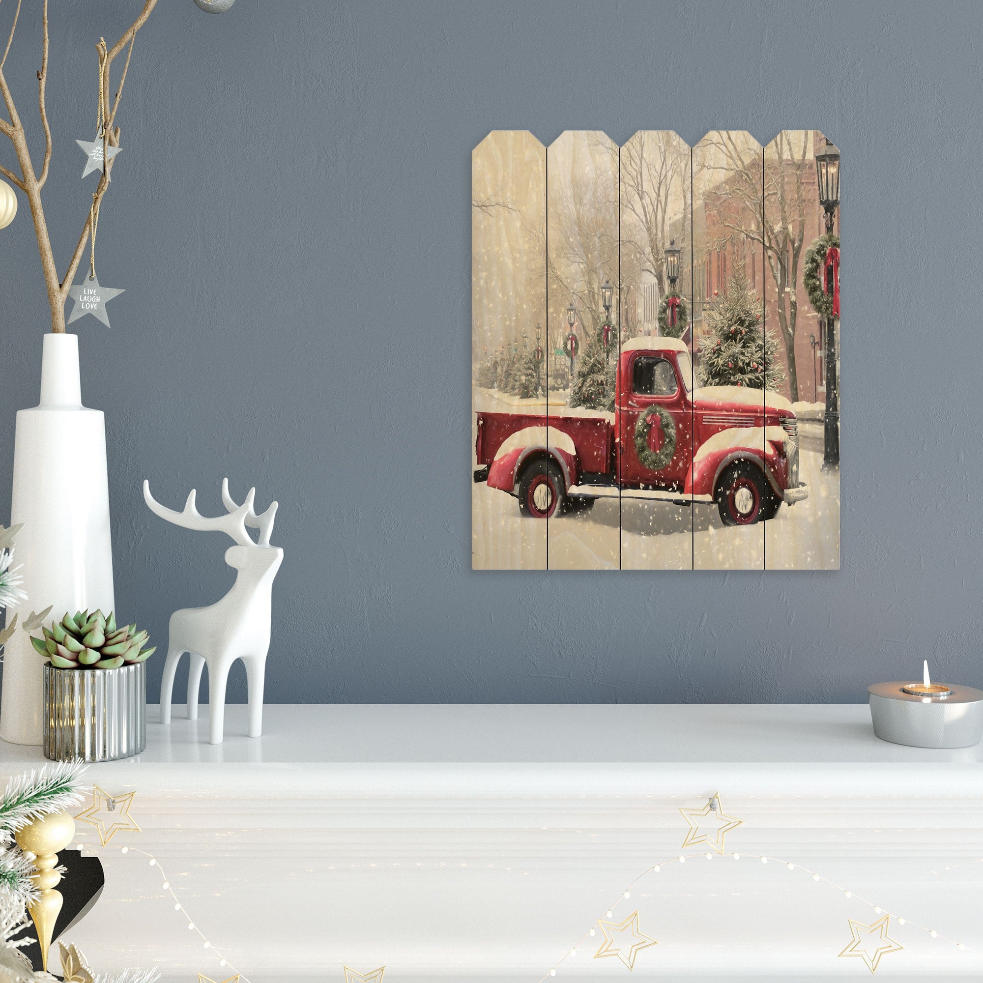 Snowy Day In Wellsboro Unframed Print Wall Art