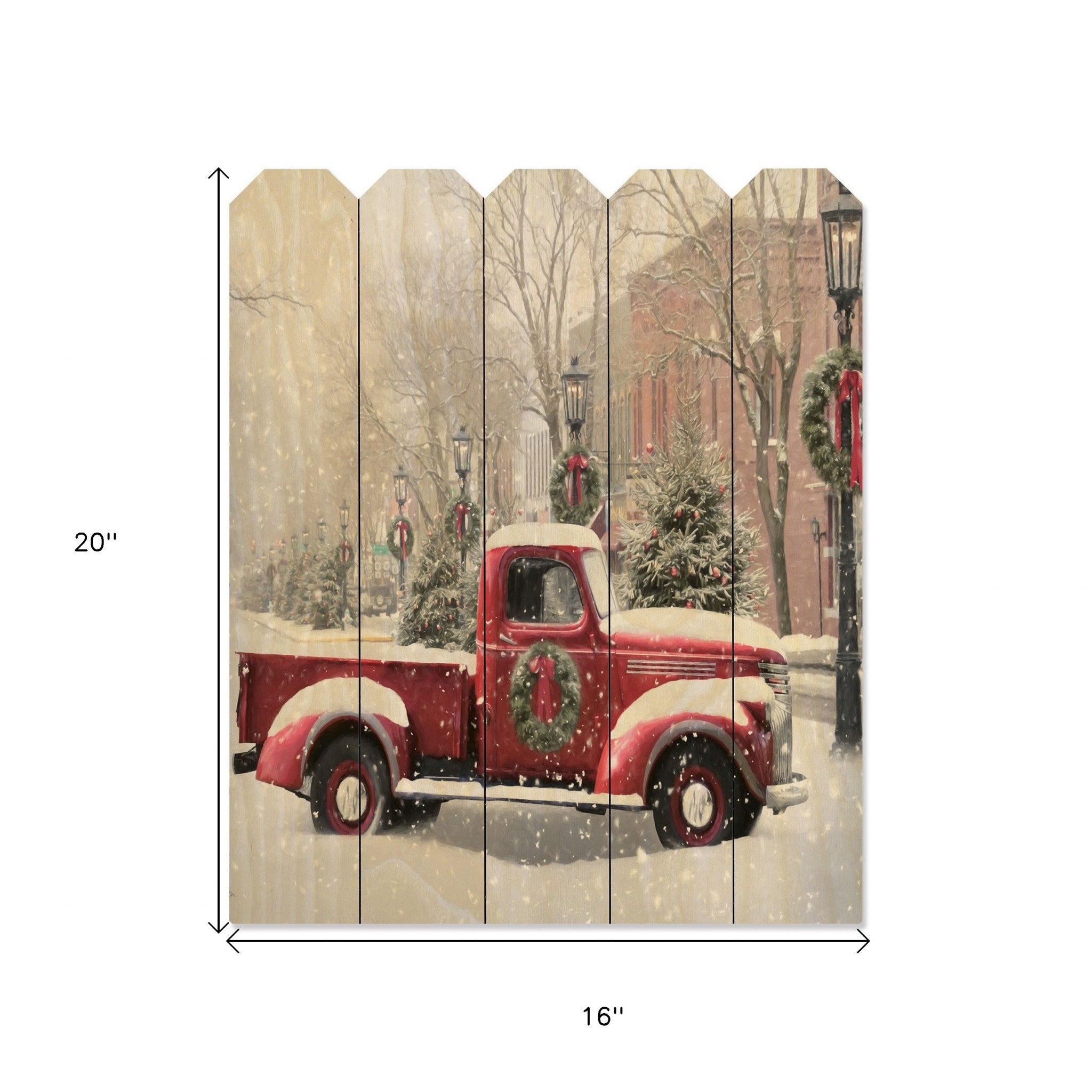 Snowy Day In Wellsboro Unframed Print Wall Art