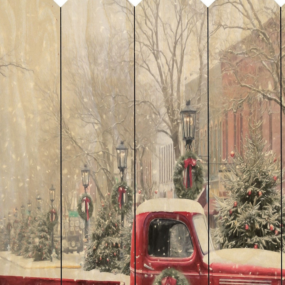 Snowy Day in Wellsboro Unframed Print Wall Art